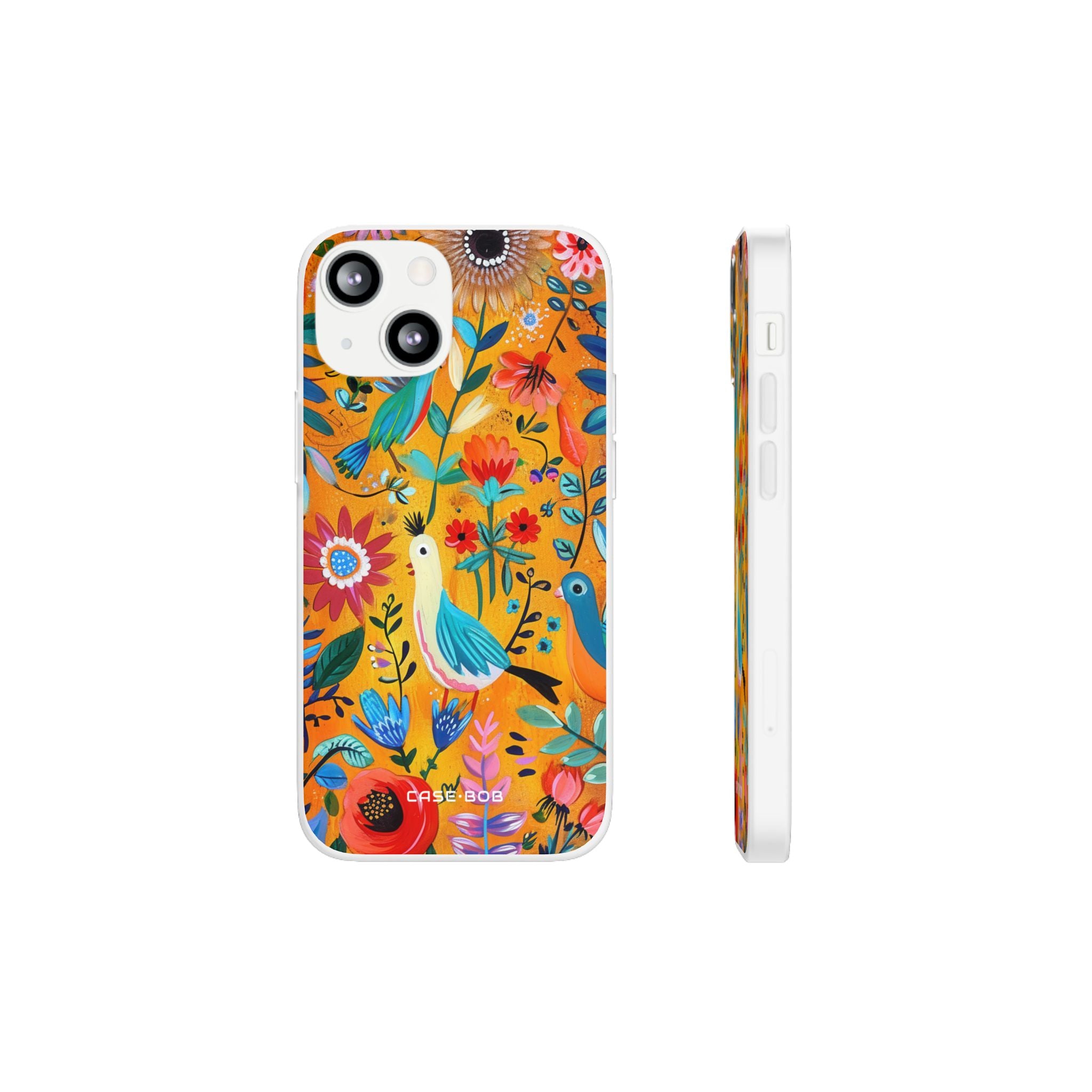Colorful Birds Bloom iPhone 13 mini Case - Soft