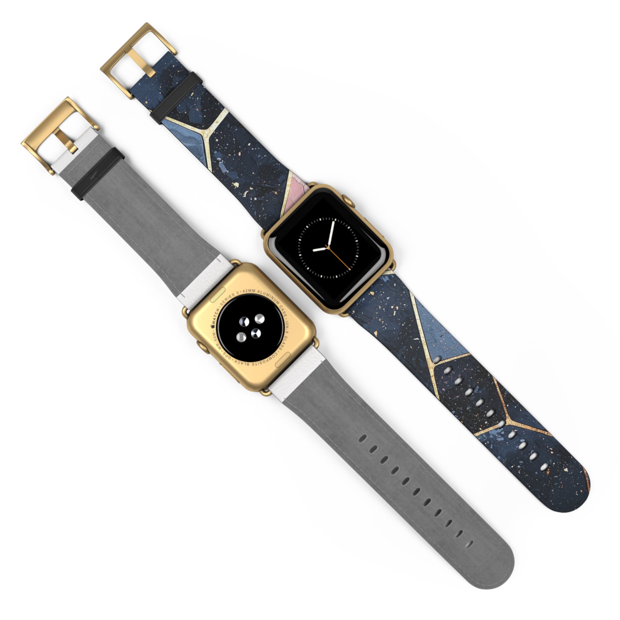 Golden Mosaic Navy - Watch Band
kultainen mosaiikki navy - ranneke