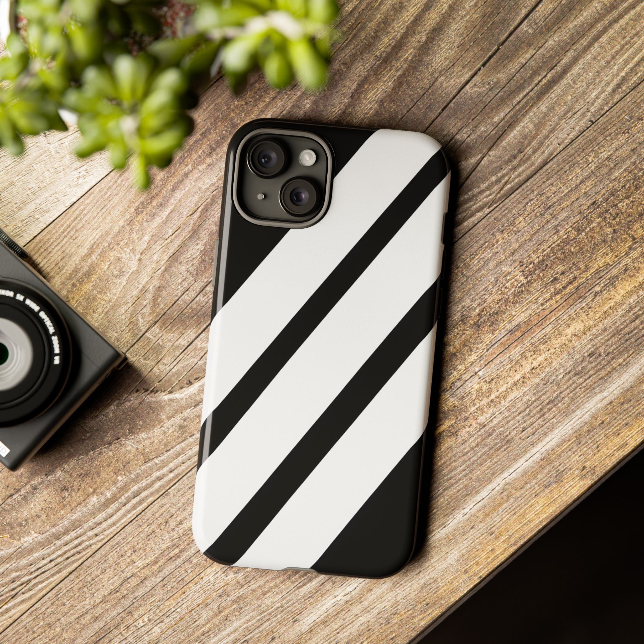 Monochrome Diagonal Symmetry - iPhone Case