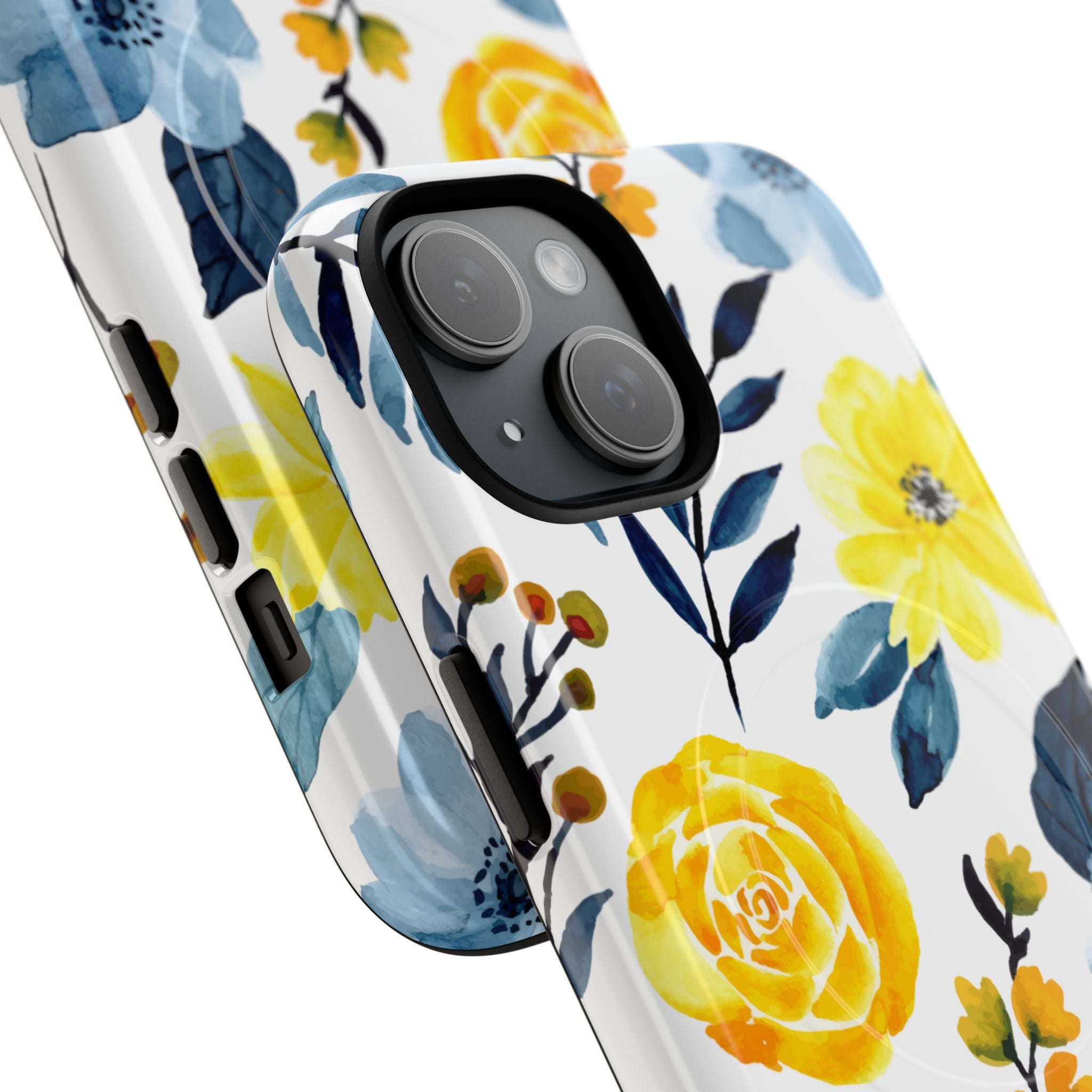 Golden Bloom iPhone 15 Case - Tough+