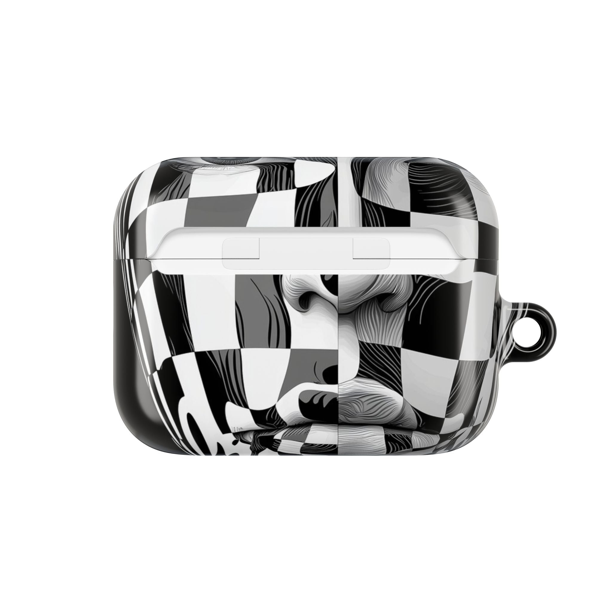 Mirrored Checkerboard Face - AirPods Case