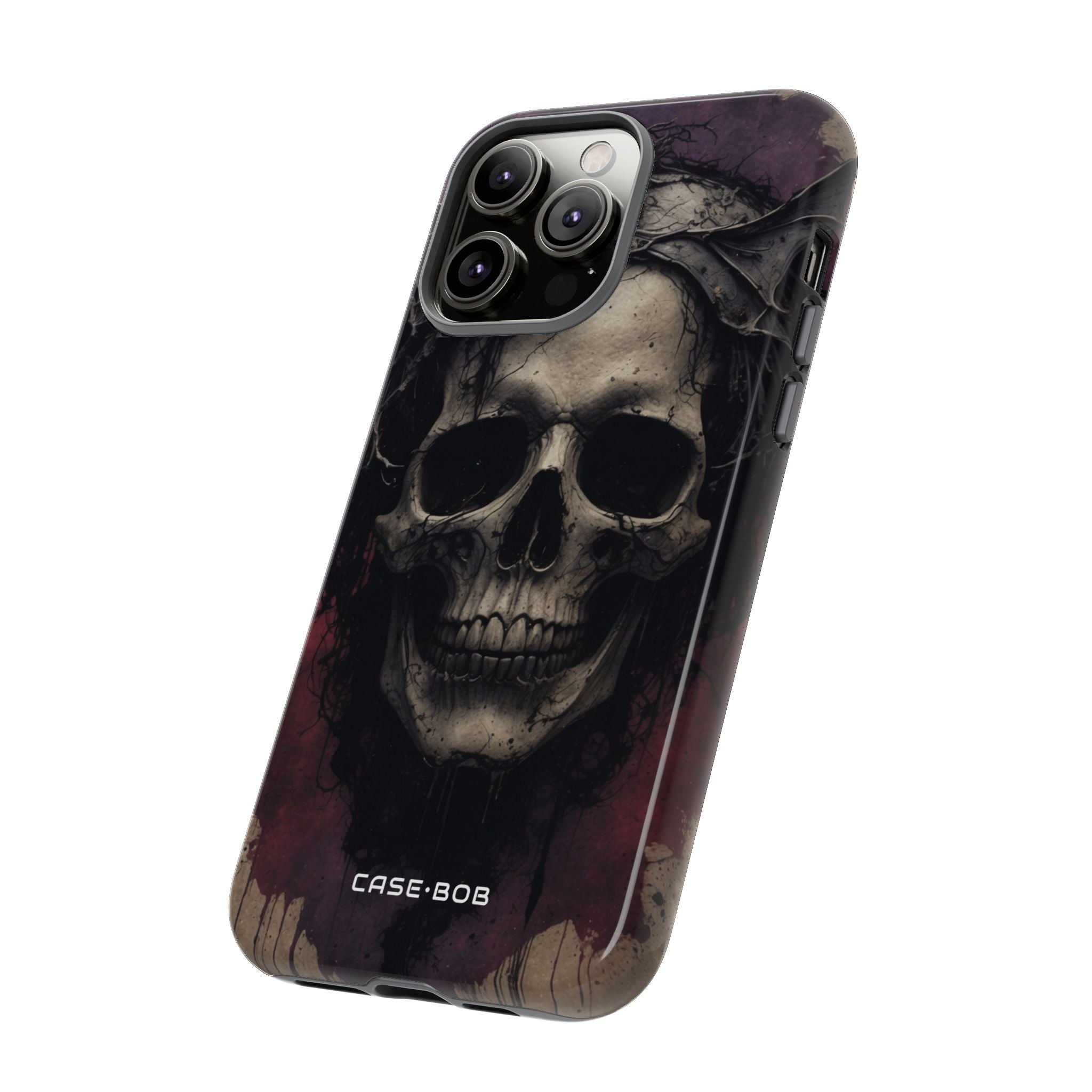 Gothic Skull Crown iPhone 14 Pro Max Case - Tough