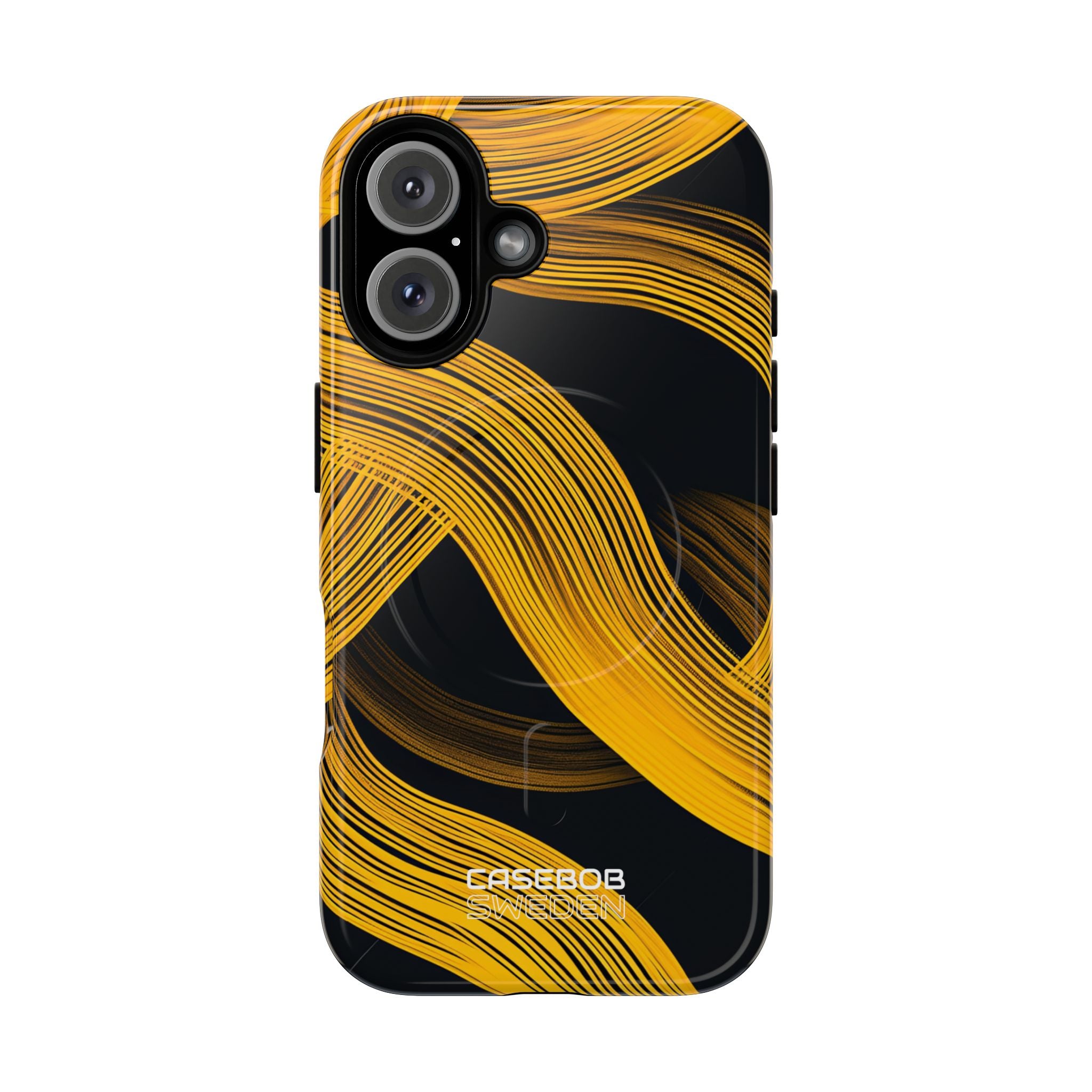Yellow Flow Lines iPhone 16 - Tough+