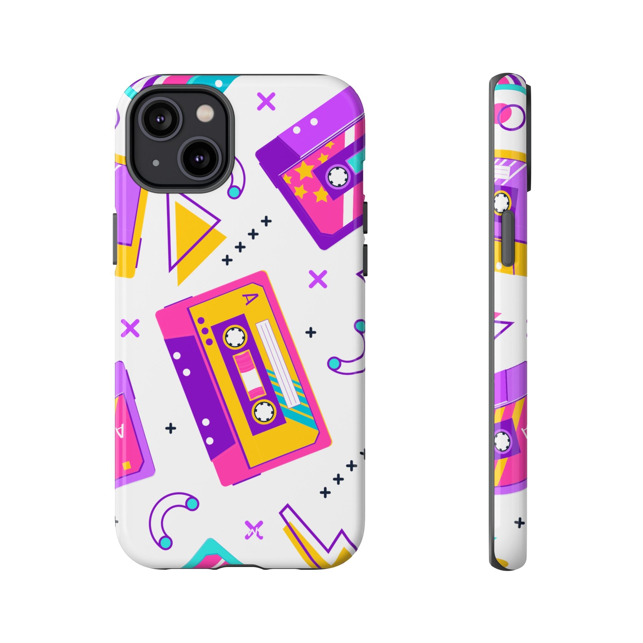 Retro Cassette Chaos - iPhone Case