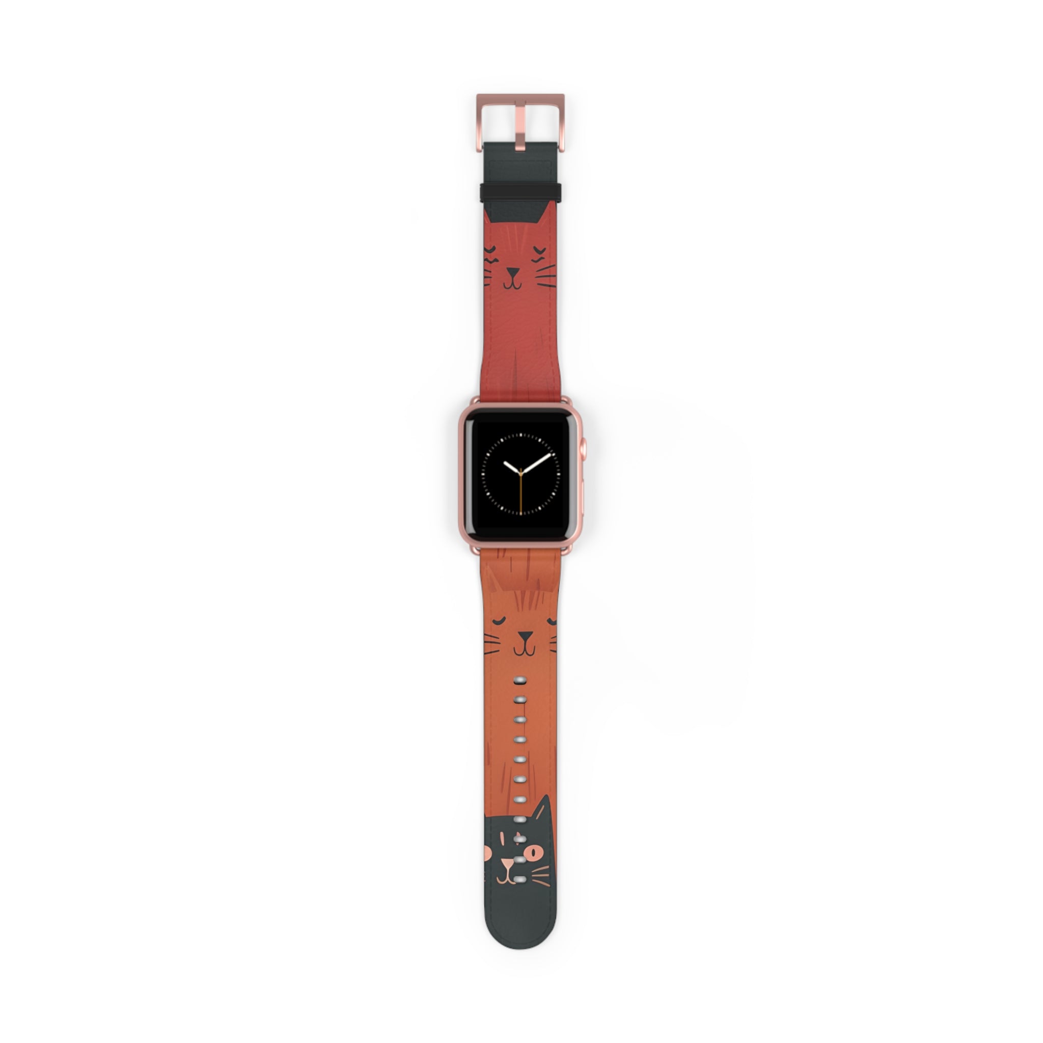 Cat Columns Orange - Watch Band