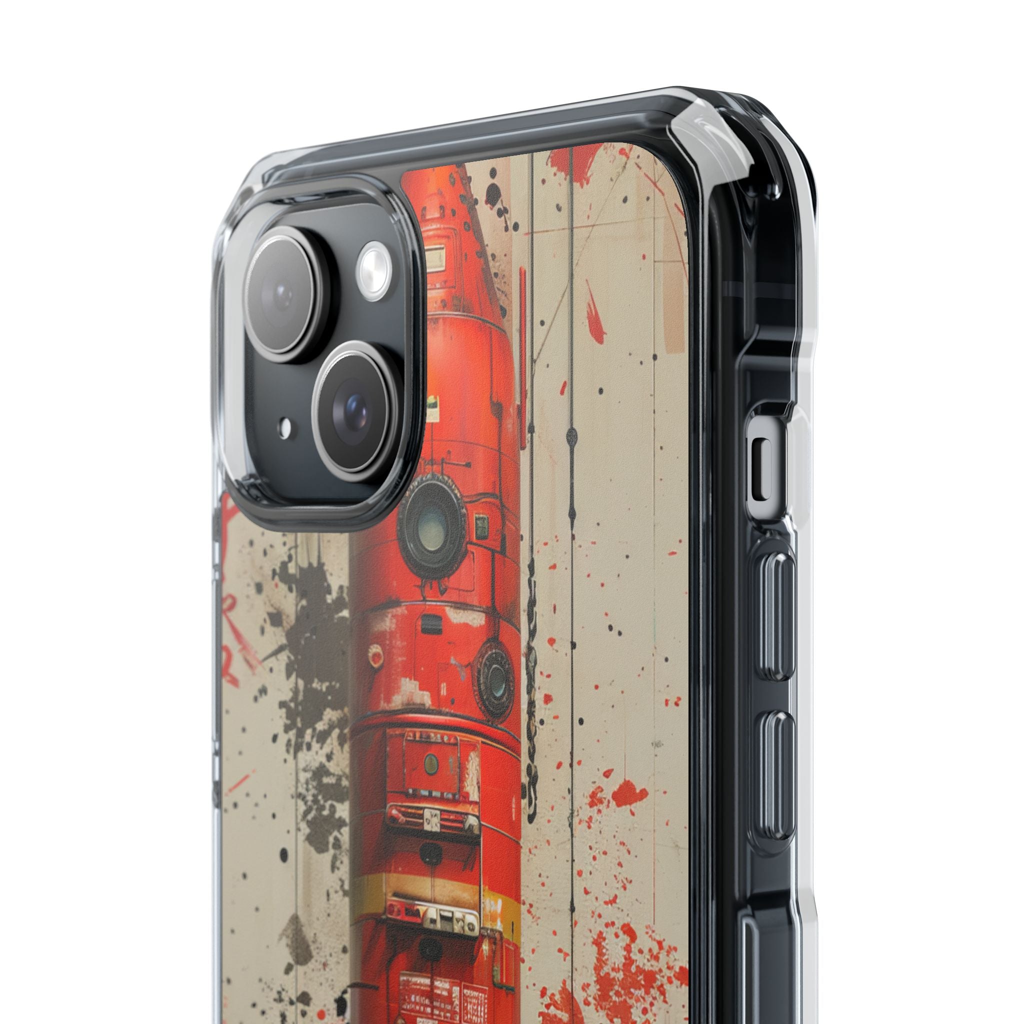 Crimson Rocket Burst iPhone 15 - Impact Clear+