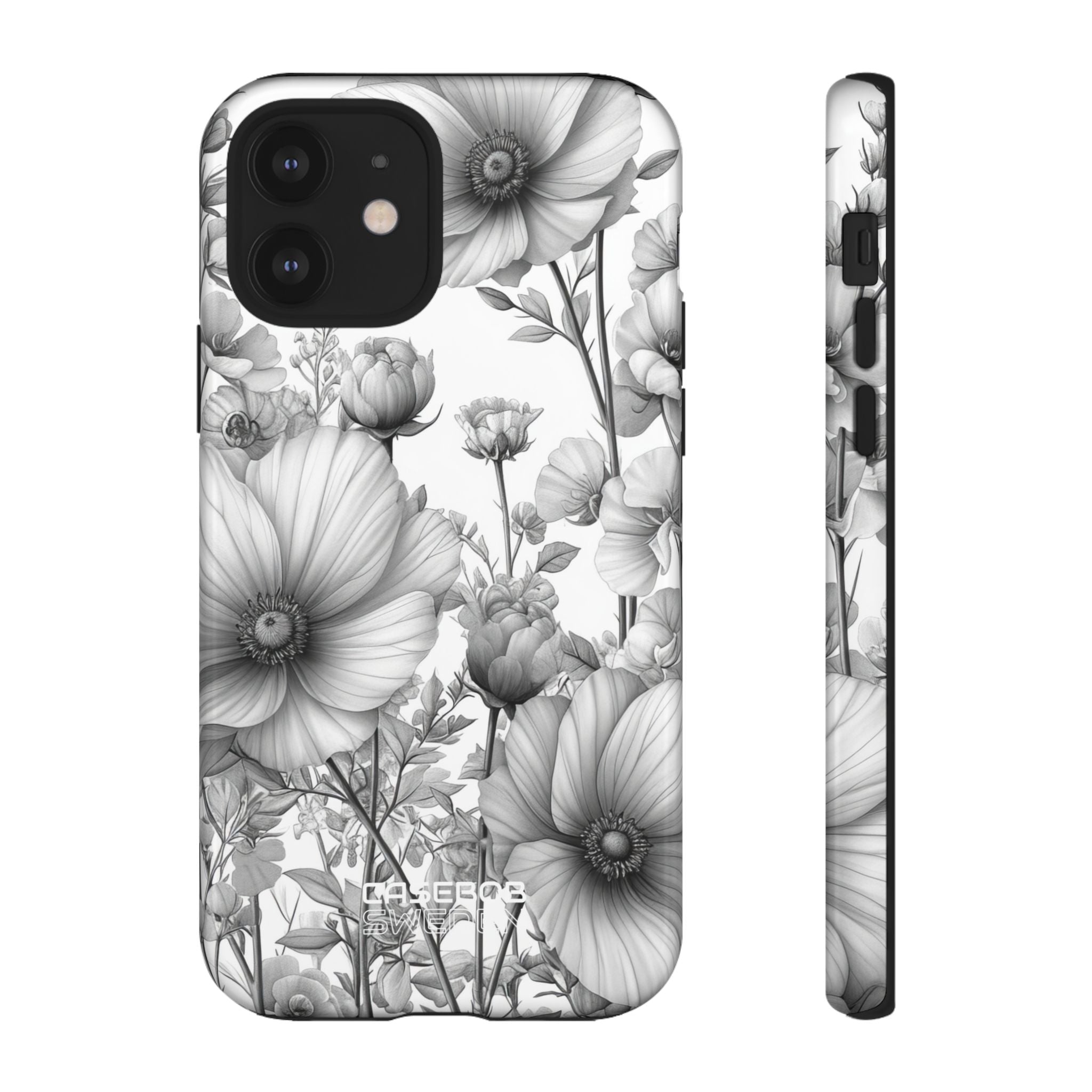 Vintage Floral Etching iPhone 12 - Tough