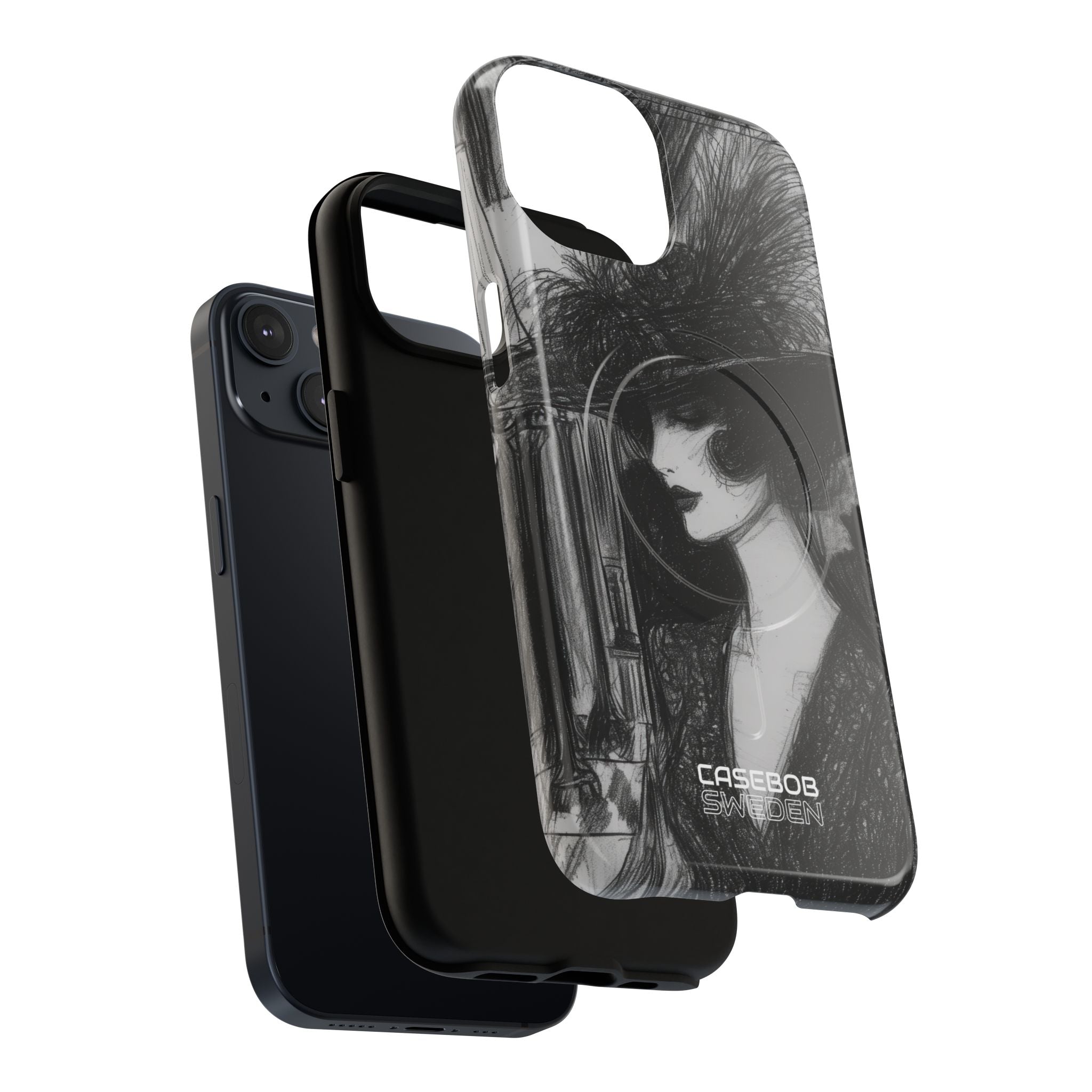 Vintage Feather Elegance iPhone 14 - Tough+