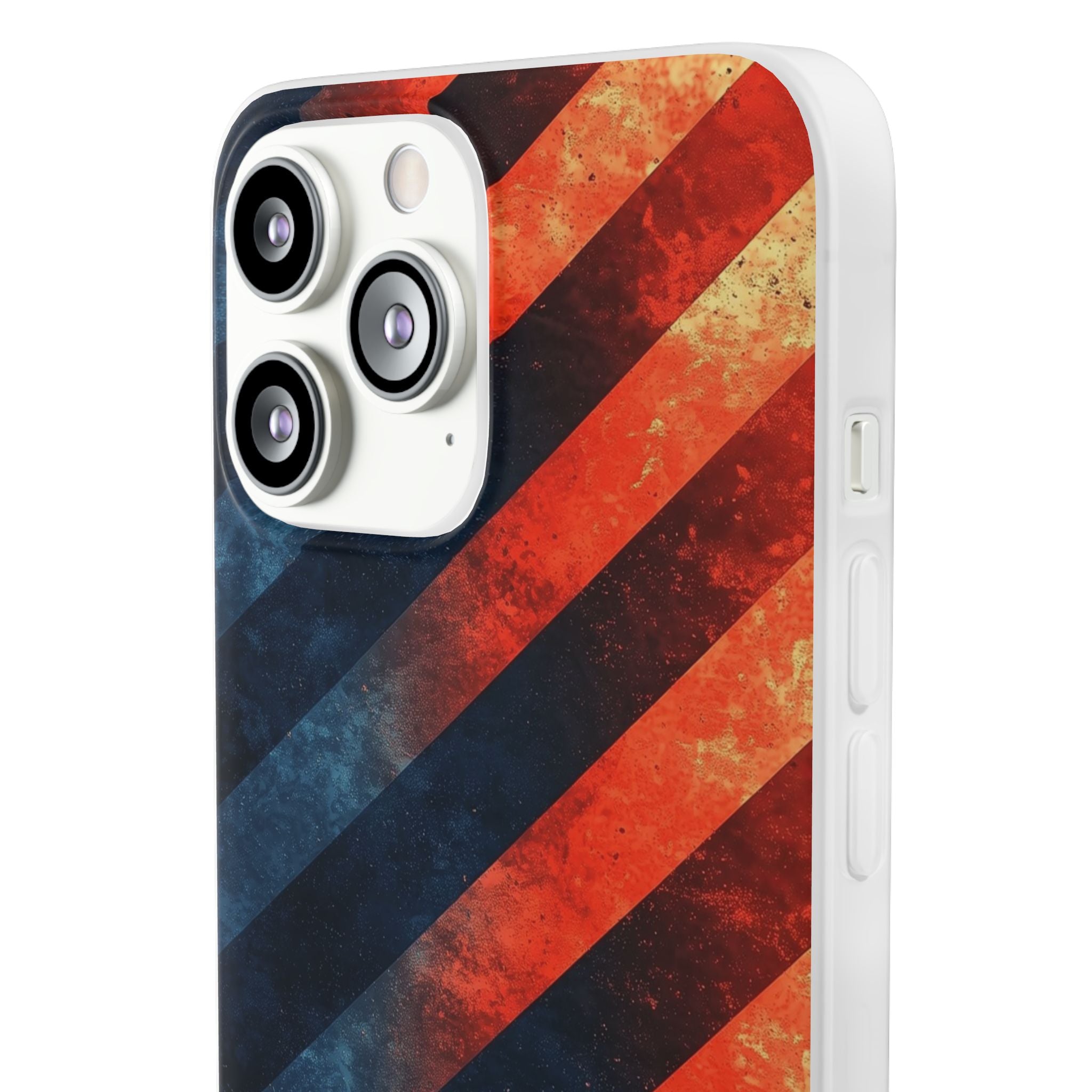 Diagonal Stripes Blaze iPhone 13 Pro Max - Soft