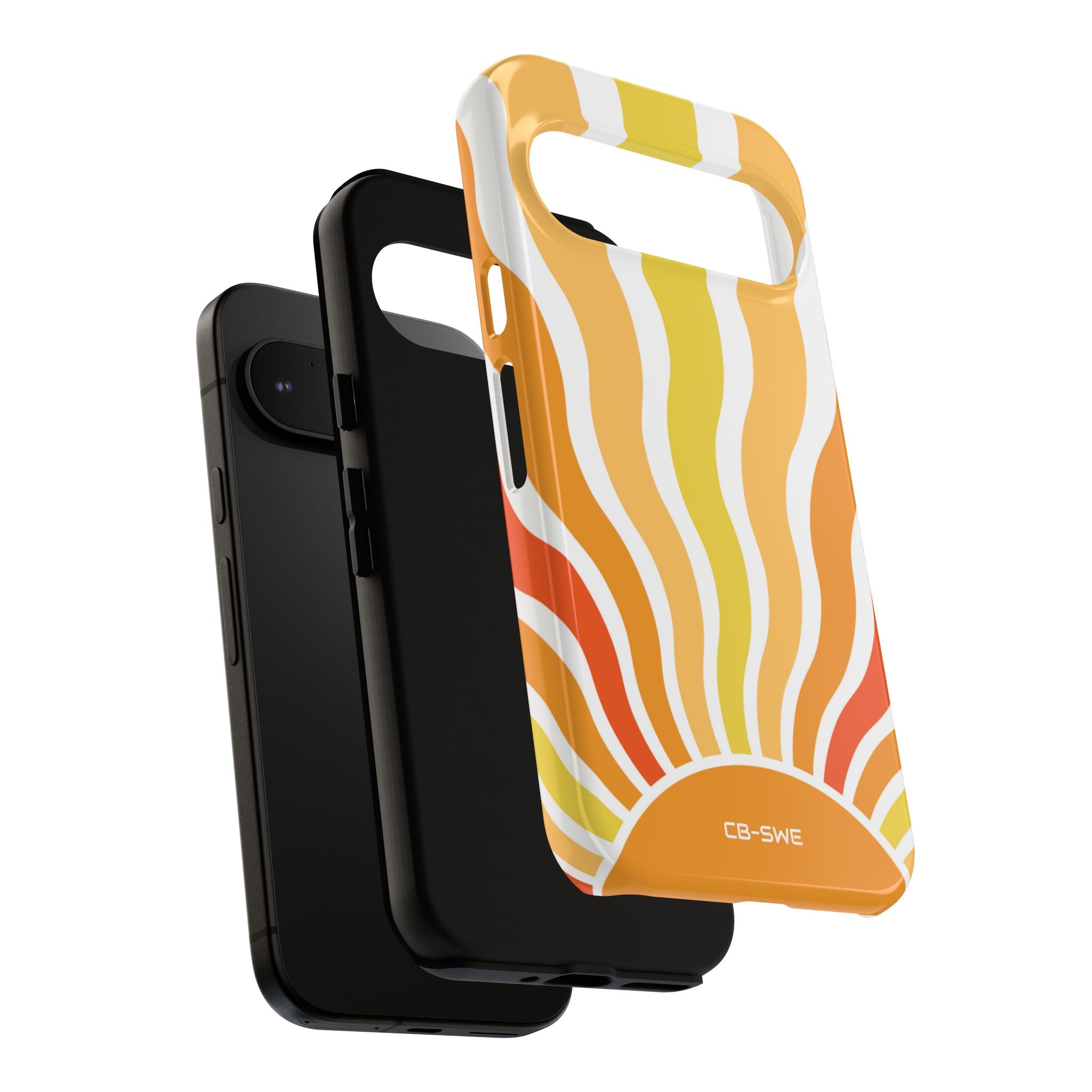 Retro Sunshine Waves - Google Pixel Case
