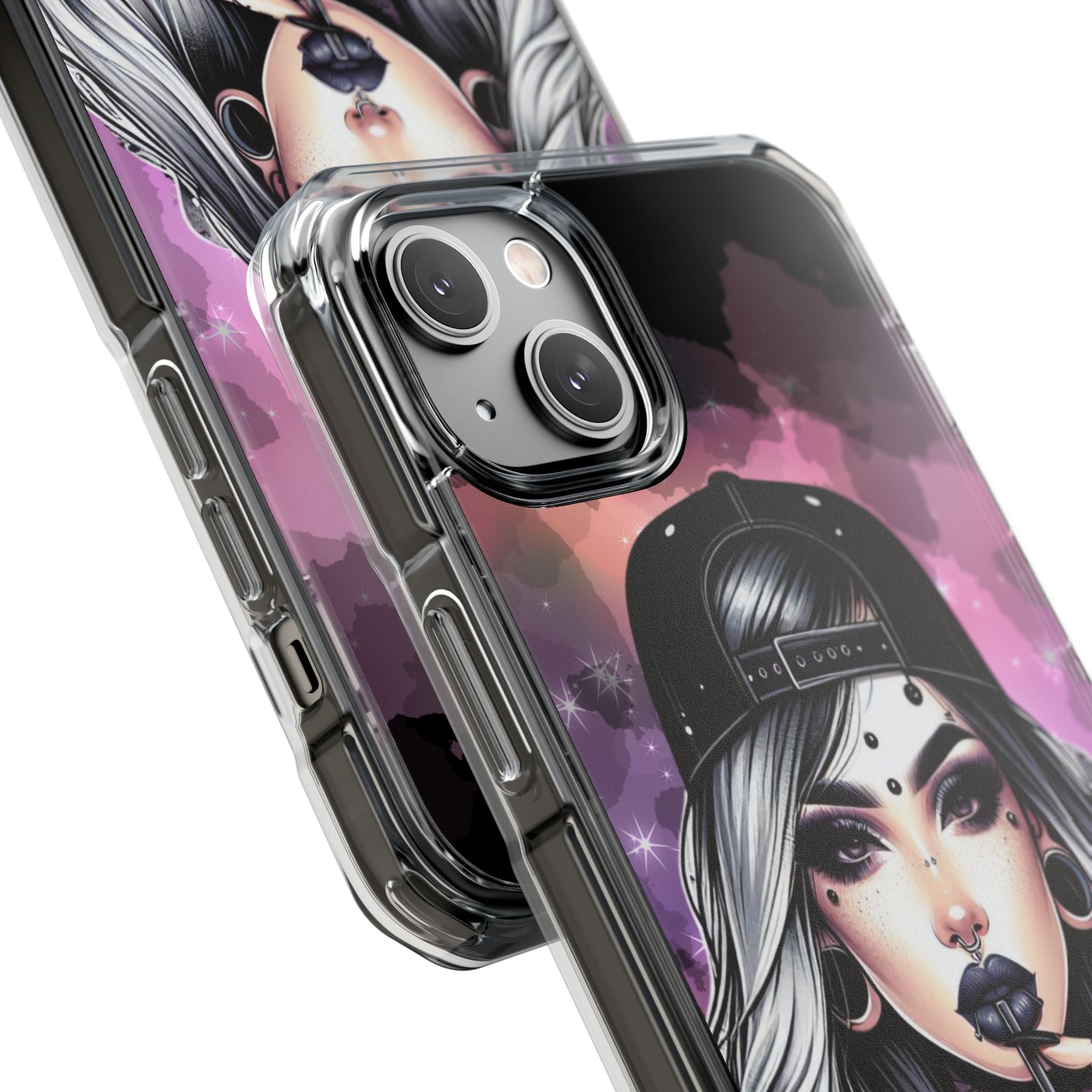 Silver Sip Nebula iPhone 14 Plus Case - Impact