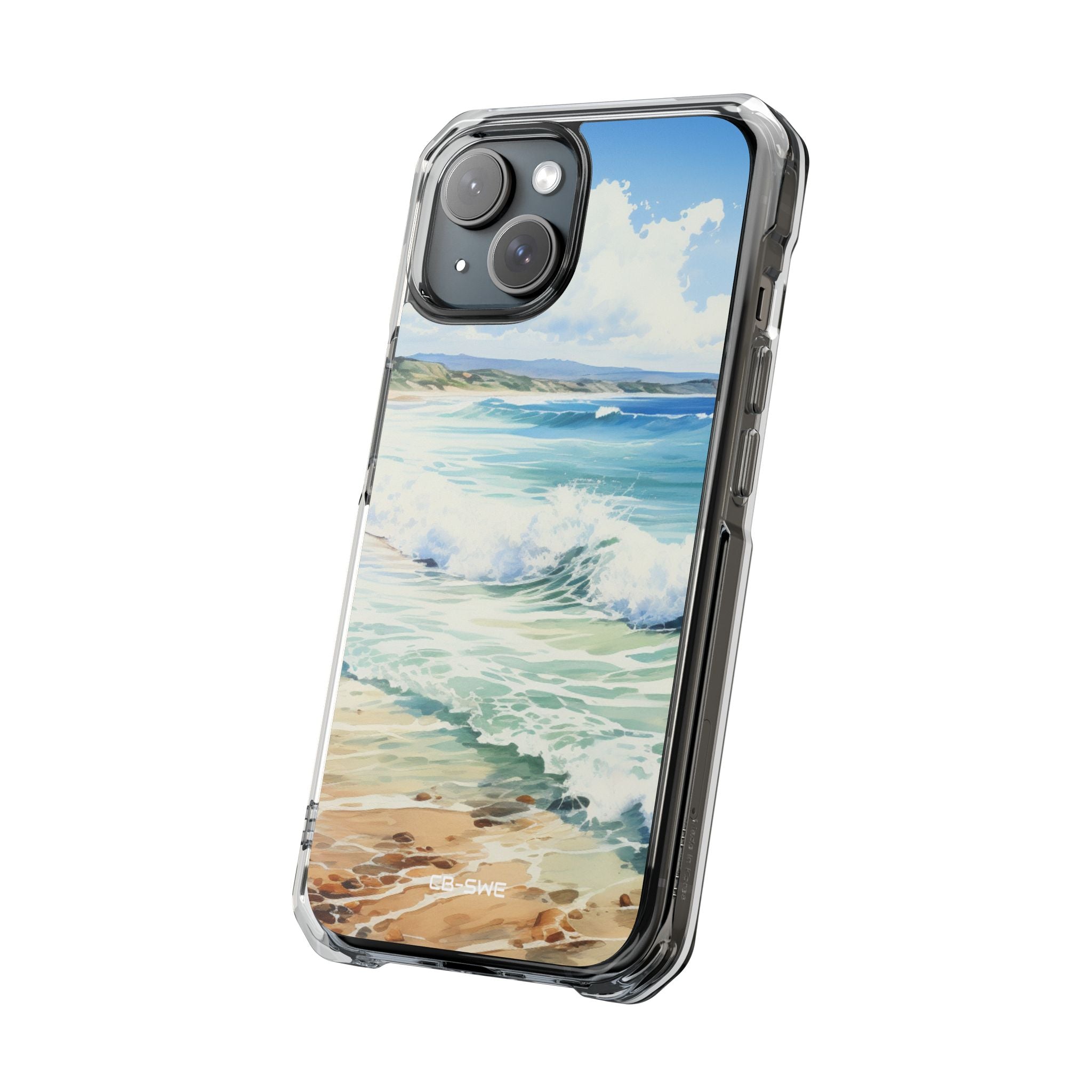 Serene Coastal Watercolors iPhone Case - Impact