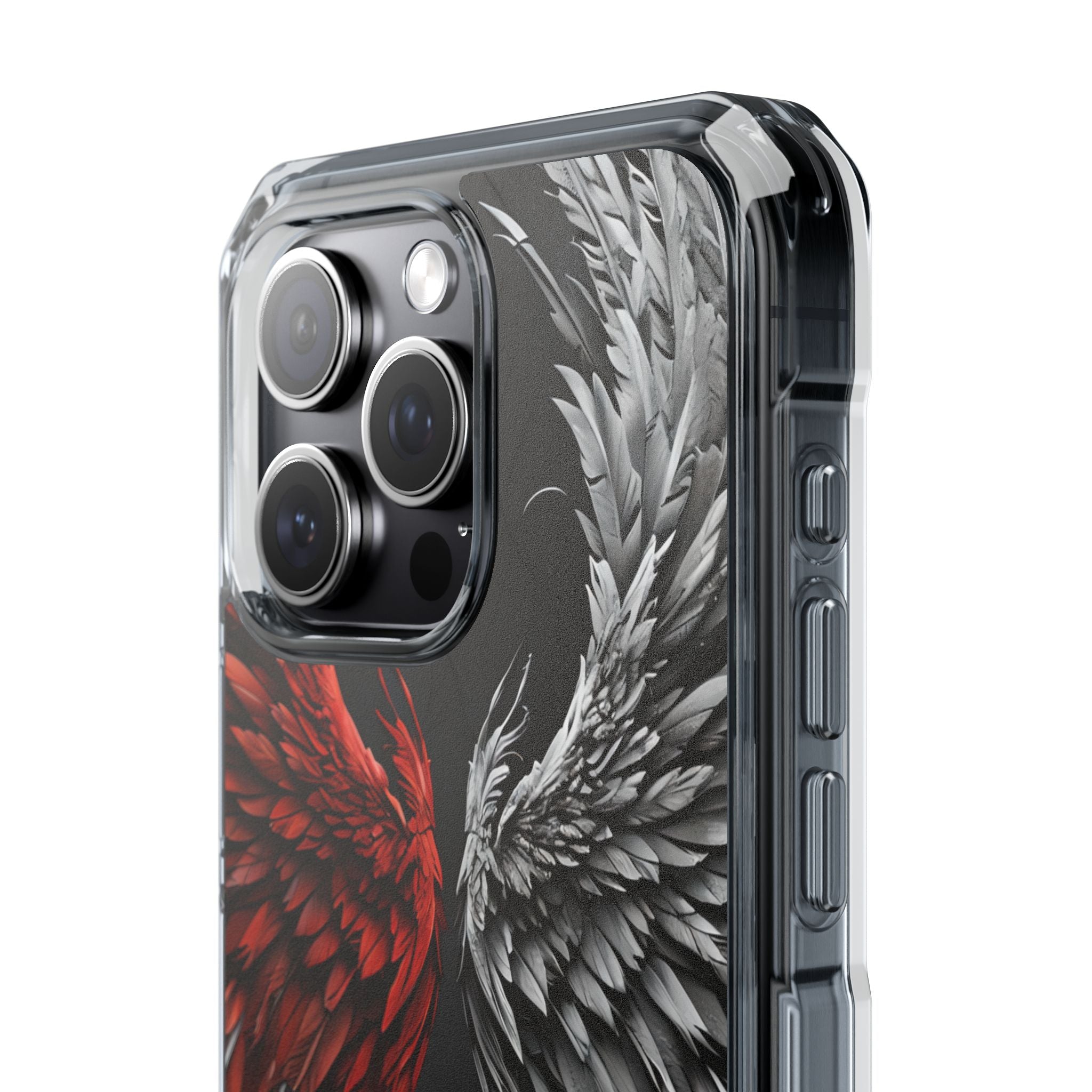 Crimson White Wings iPhone 15 Pro Max Case - Impact