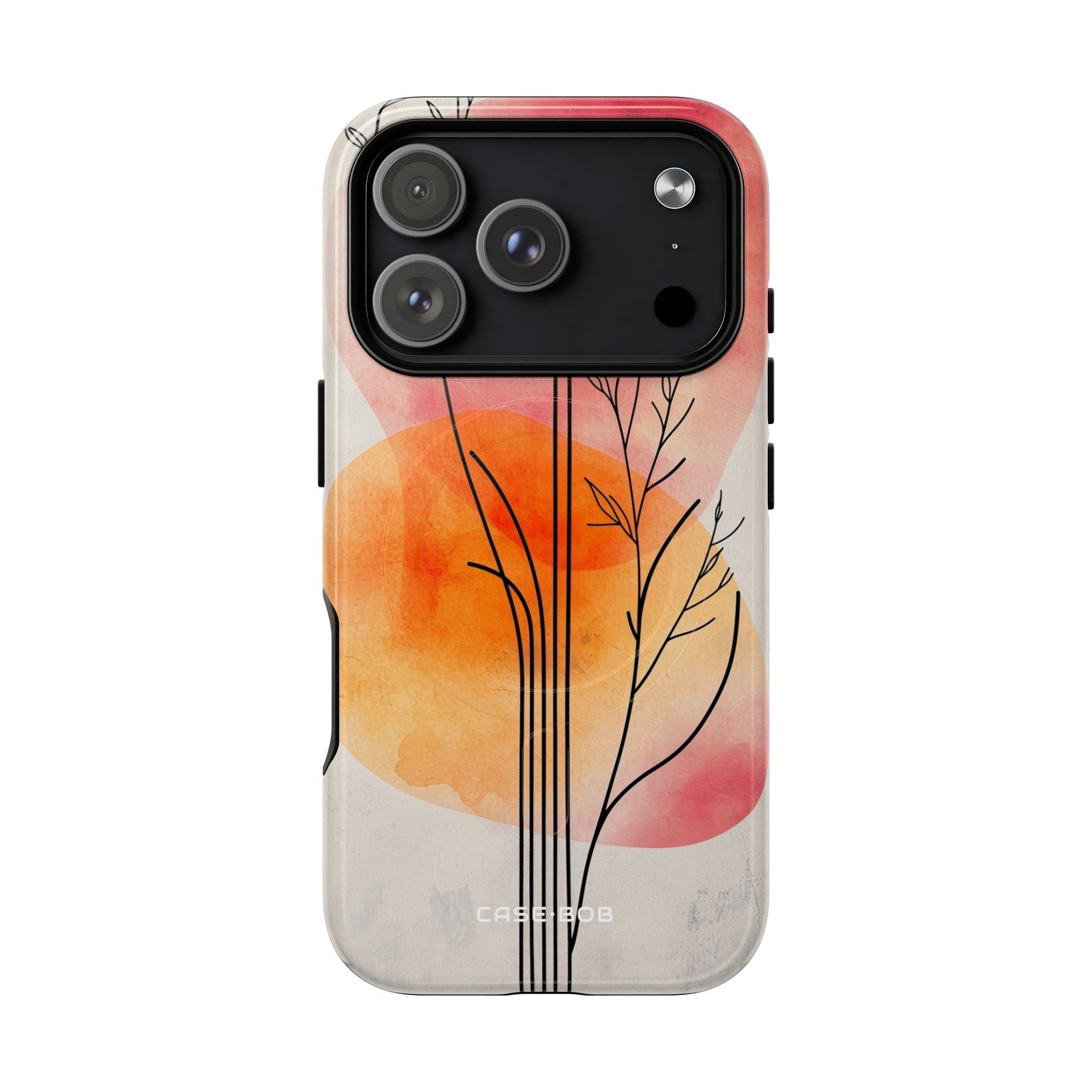Curved Stem Sunset iPhone 17 Pro Case - Tough+