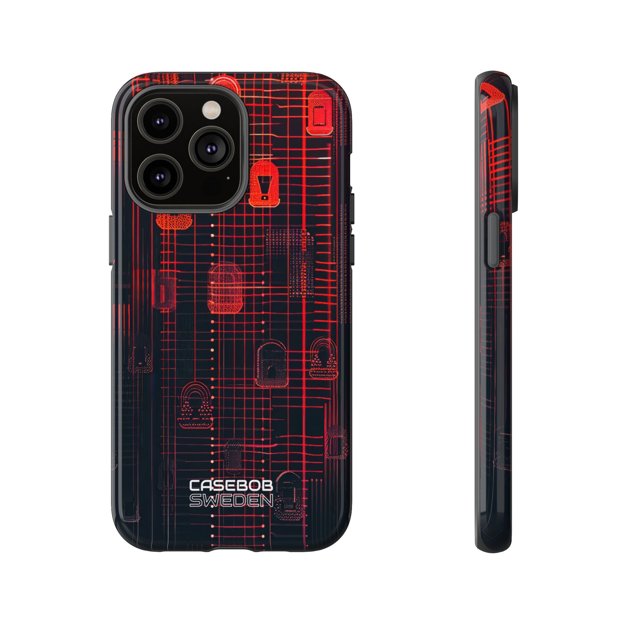 Cyber Locks Grid iPhone 14 - Resistente