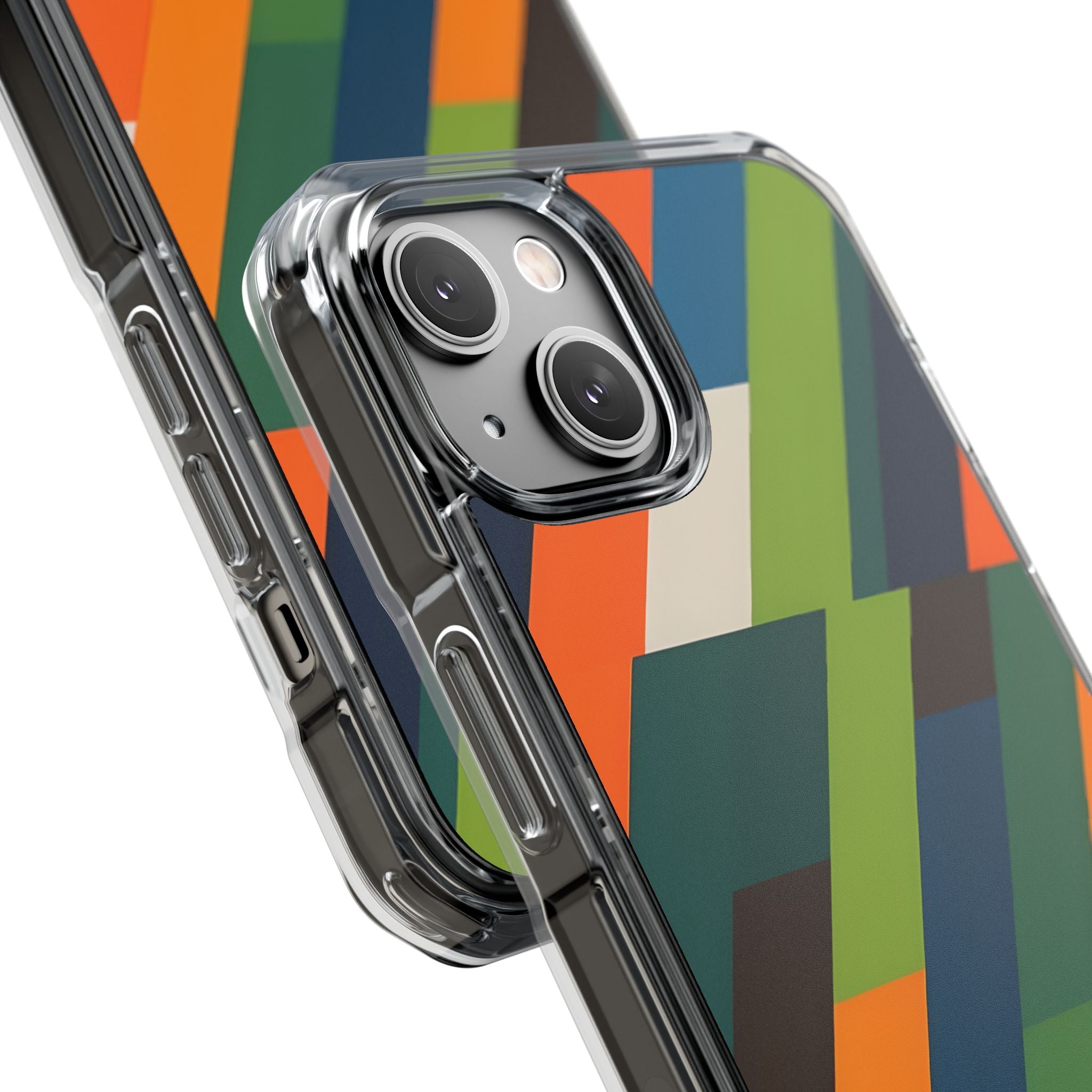Geometric Color Intersection iPhone Case - Impact