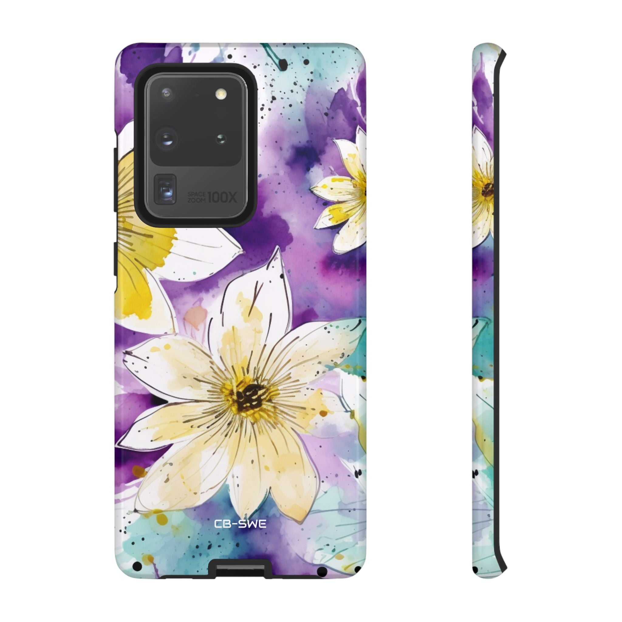 Vibrant Watercolor Flowers - Samsung Case