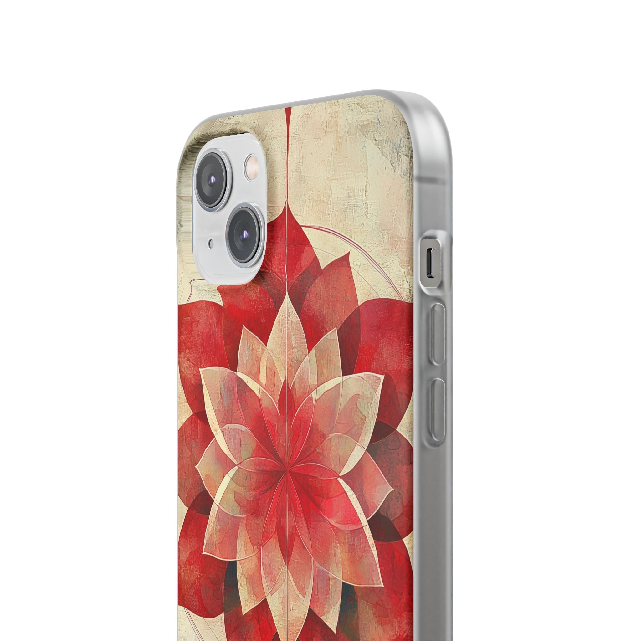 Crimson Bloom iPhone 14 Plus Case - Soft
