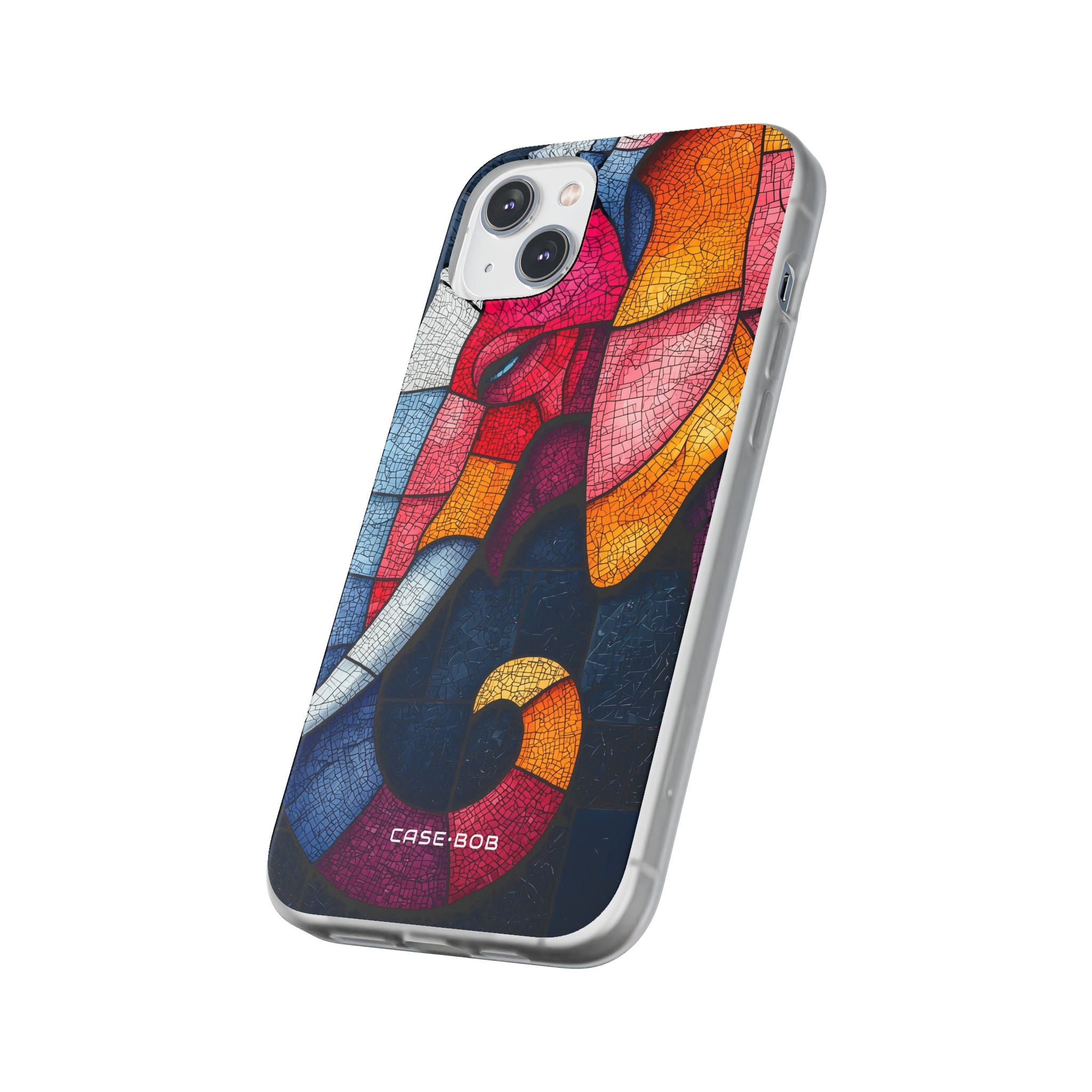 Elephant Mosaic iPhone 14 Plus Case - Soft