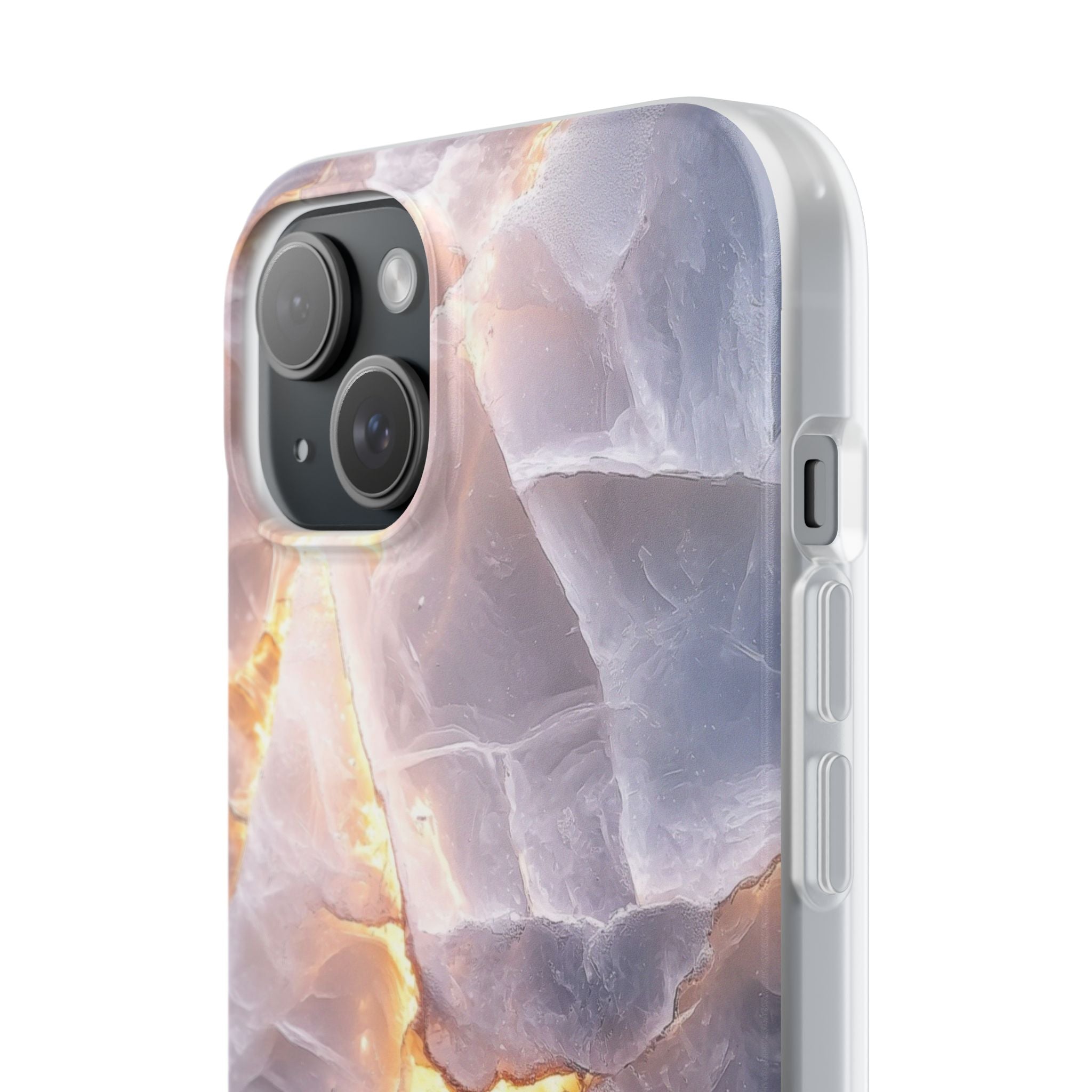 Crystal Veins iPhone 15 Plus Case - Soft