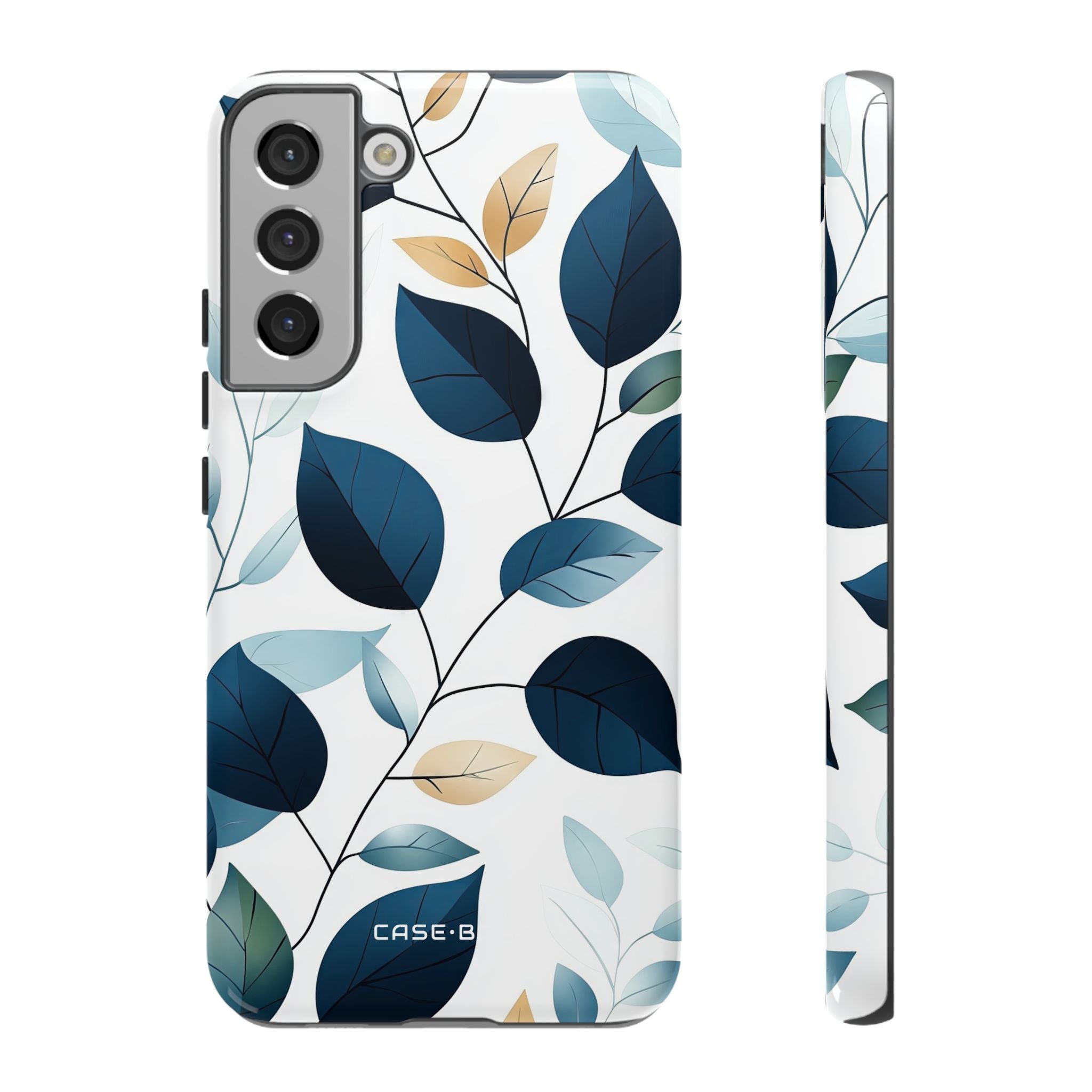 Navy Leaf Veins Samsung S22 Plus Case - Tough