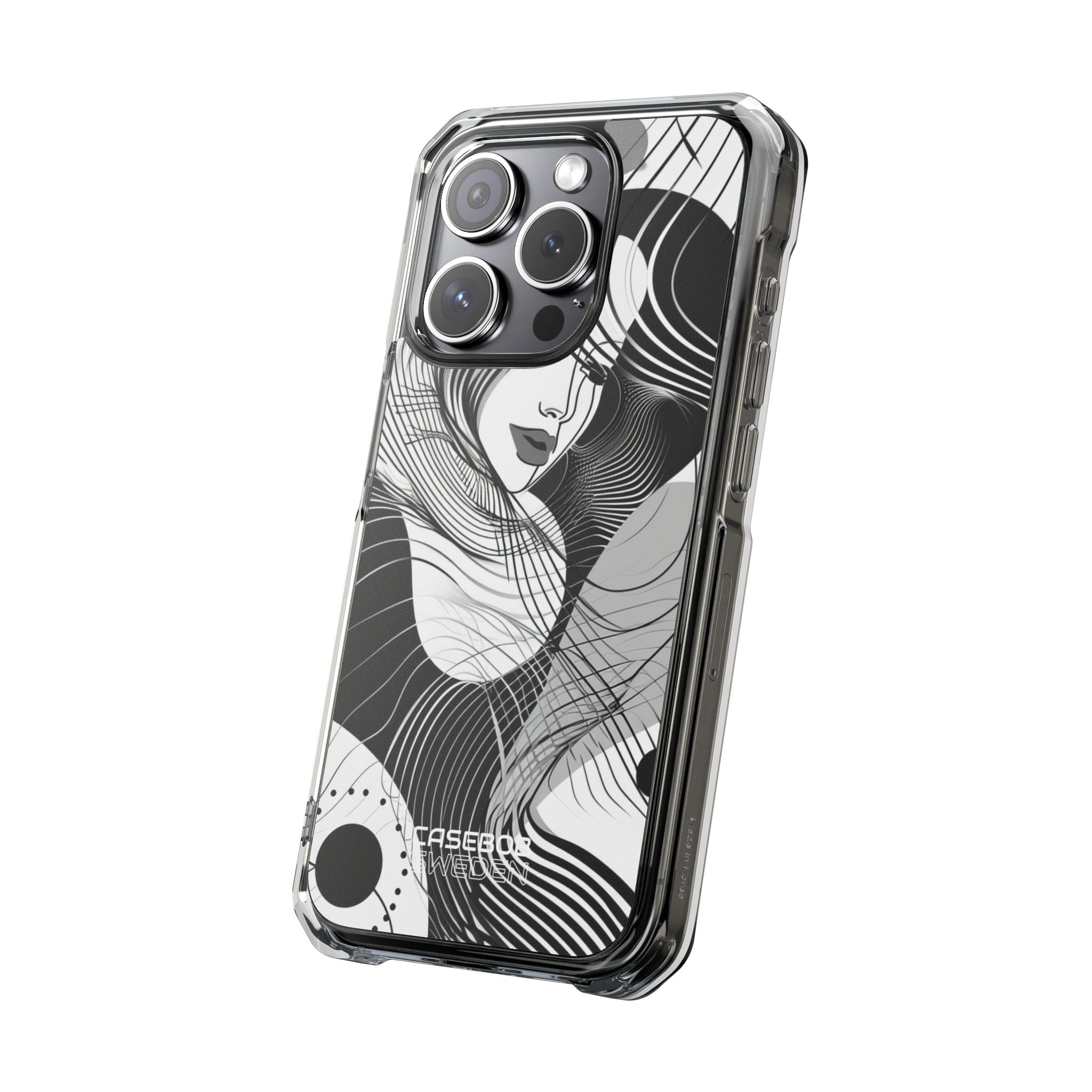 Orange Wave Motion iPhone 15 - Impact Clear+