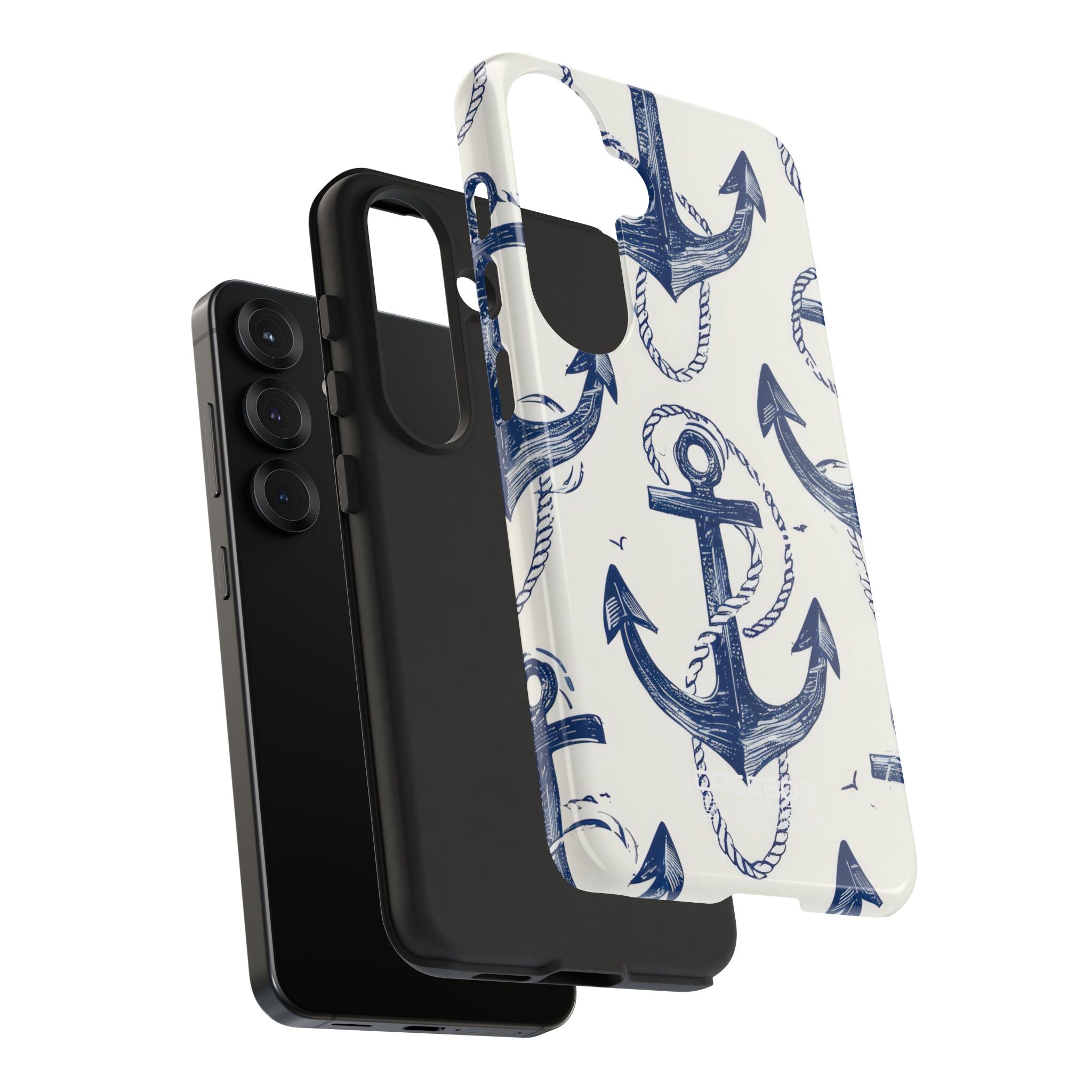 Navy Anchor Tapestry Samsung S25 - Tough