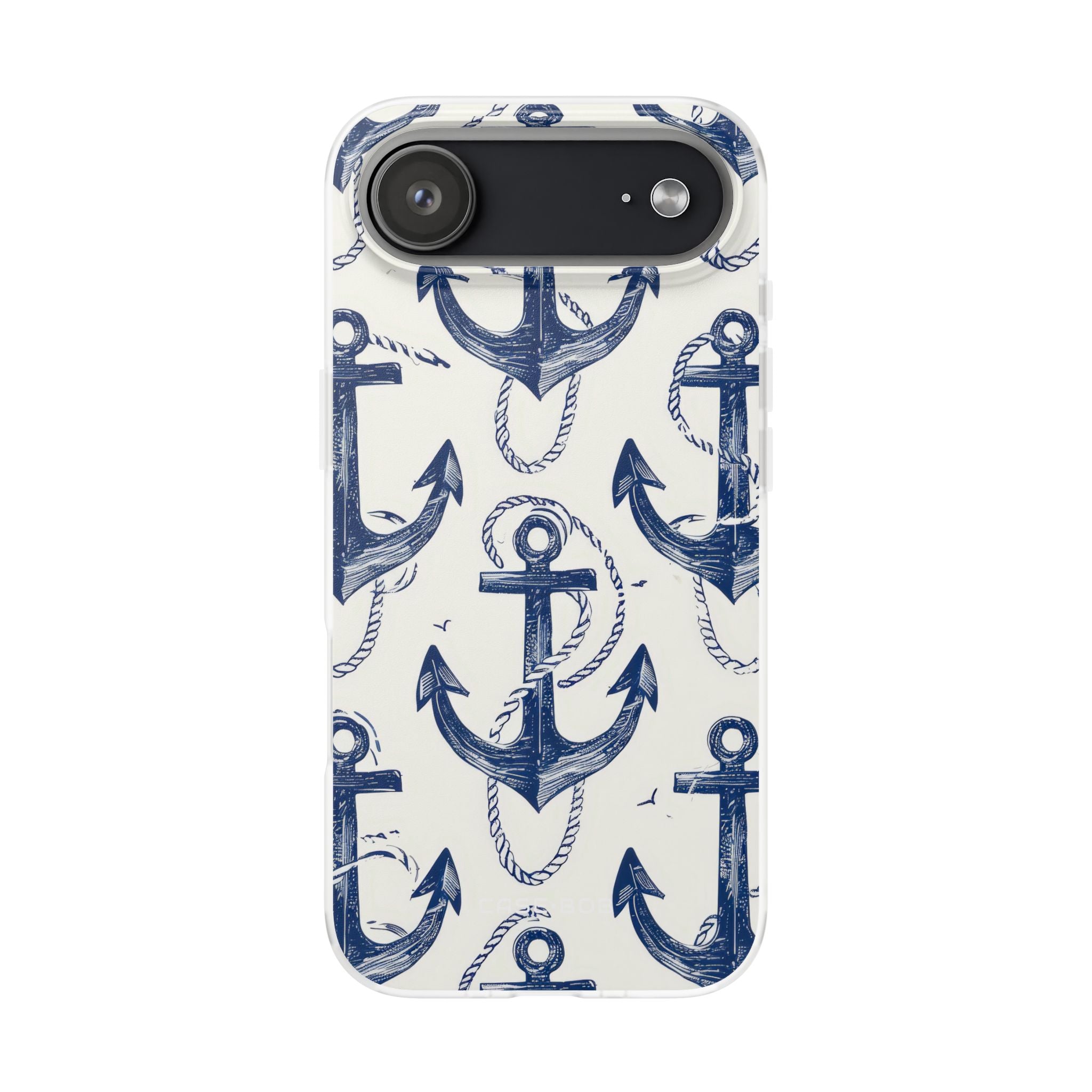 Navy Anchor Loop iPhone 17 Air Case - Soft