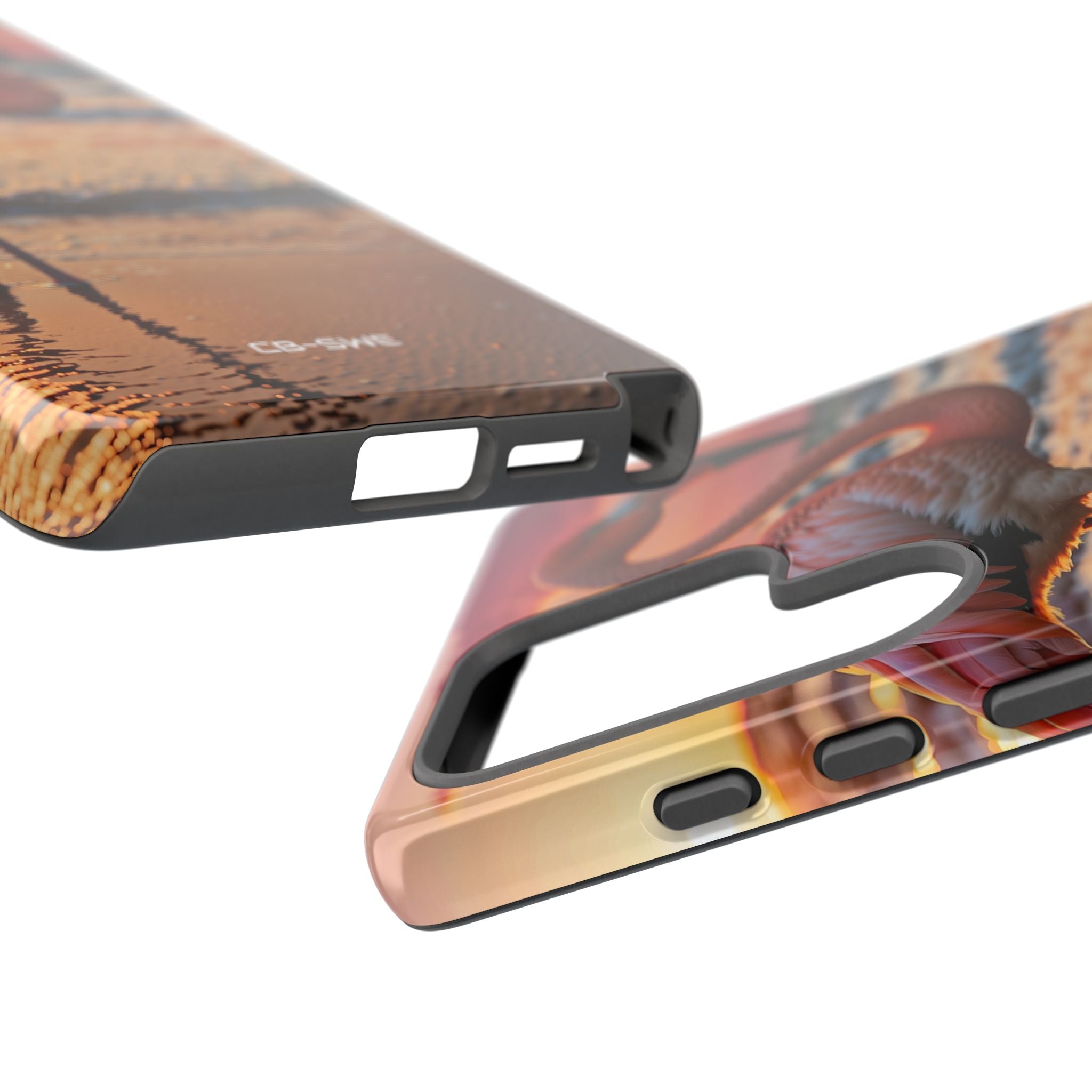Sunset Flamingo Stand - Samsung Case