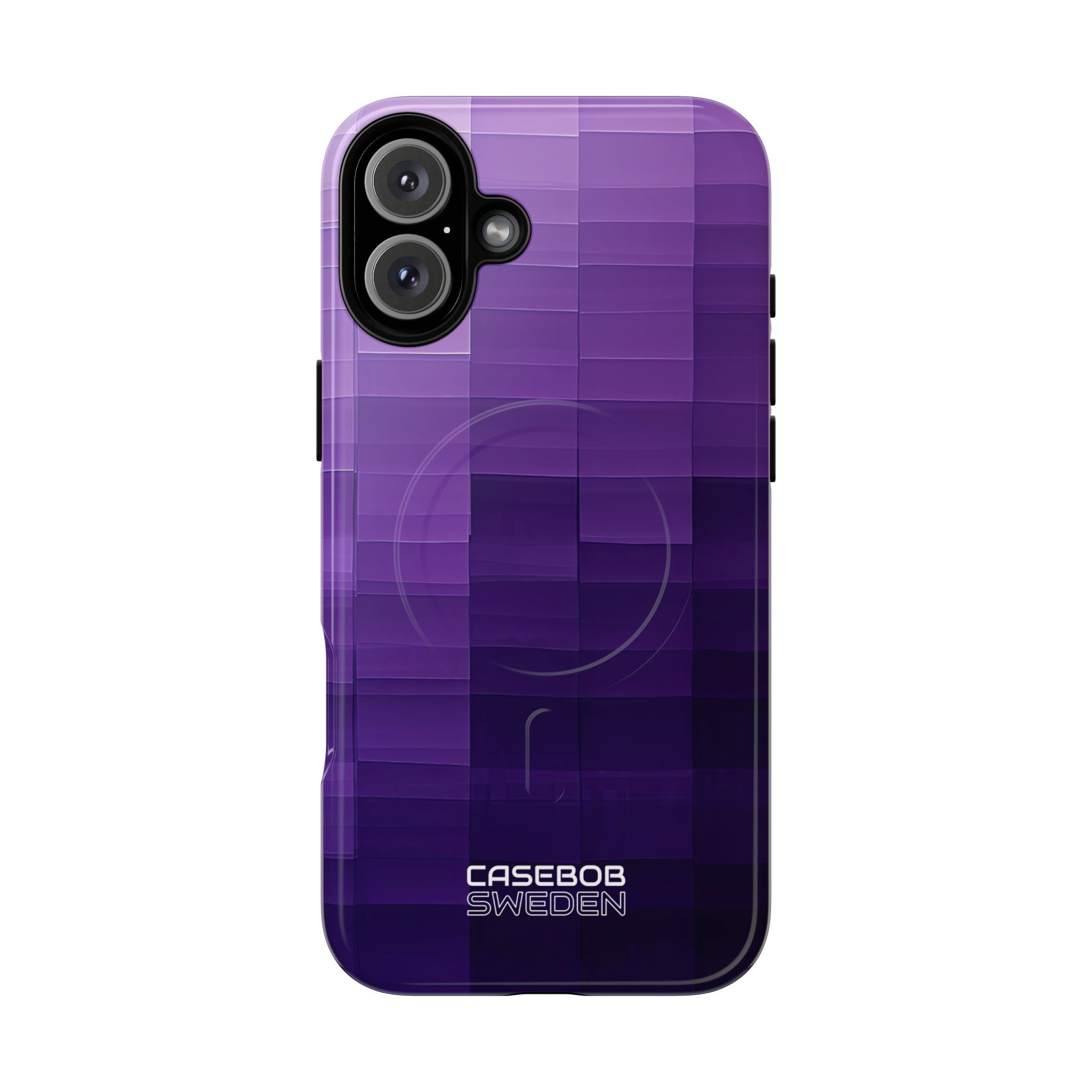 Purple Horizon Grid iPhone 16 - Tough+