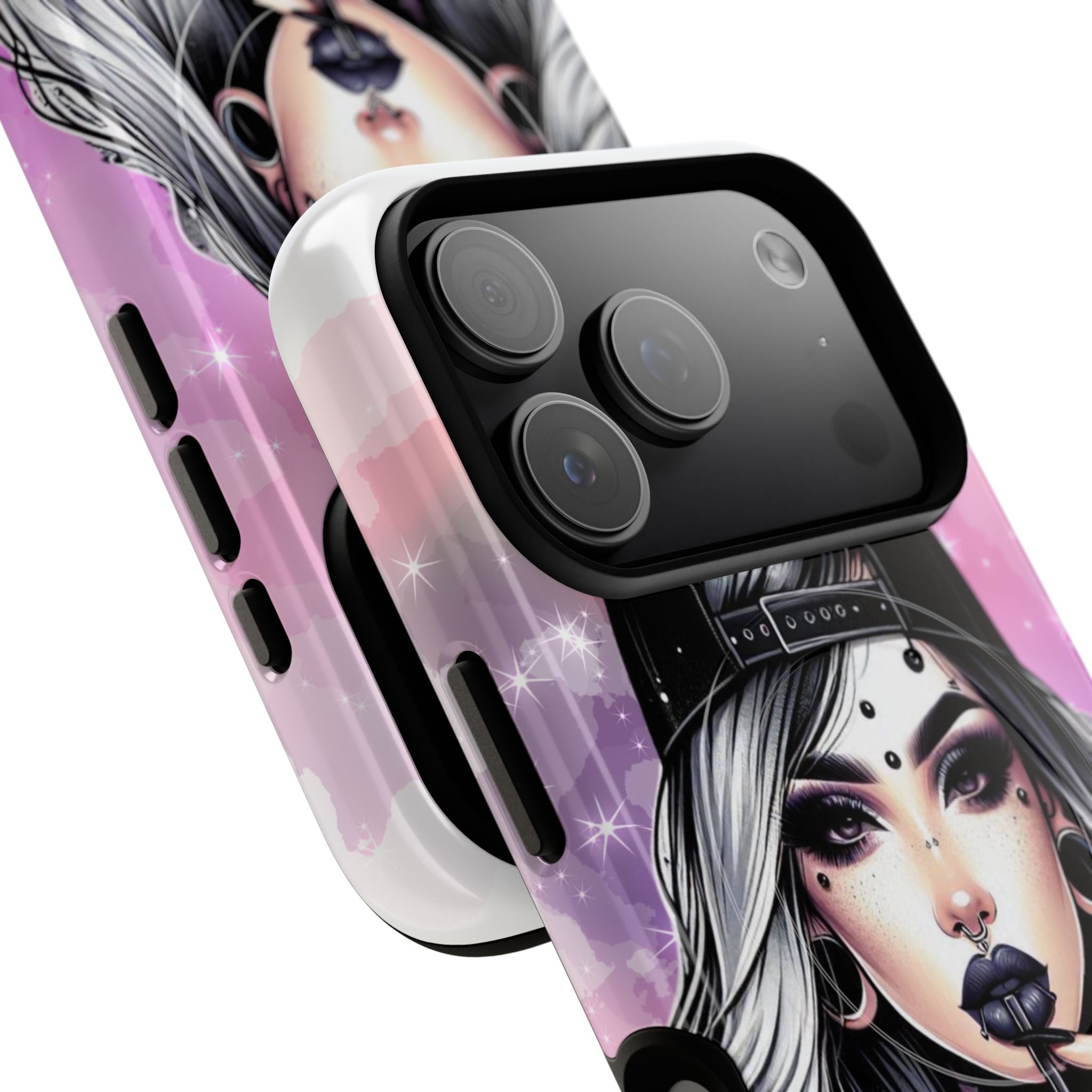 Silver Sip Nebula iPhone 17 Pro Case - Tough+