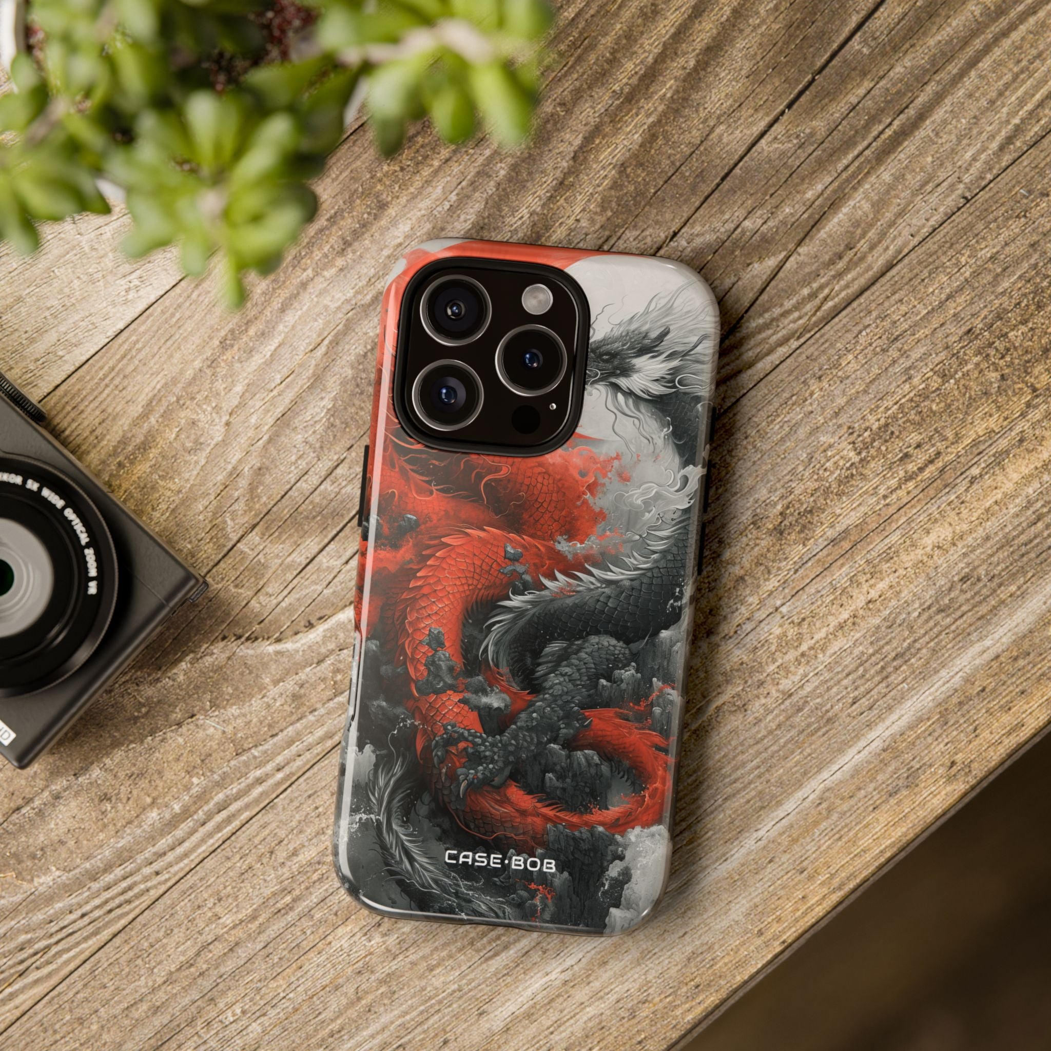 Dragon Coil Crimson iPhone 16 Pro Case - Tough