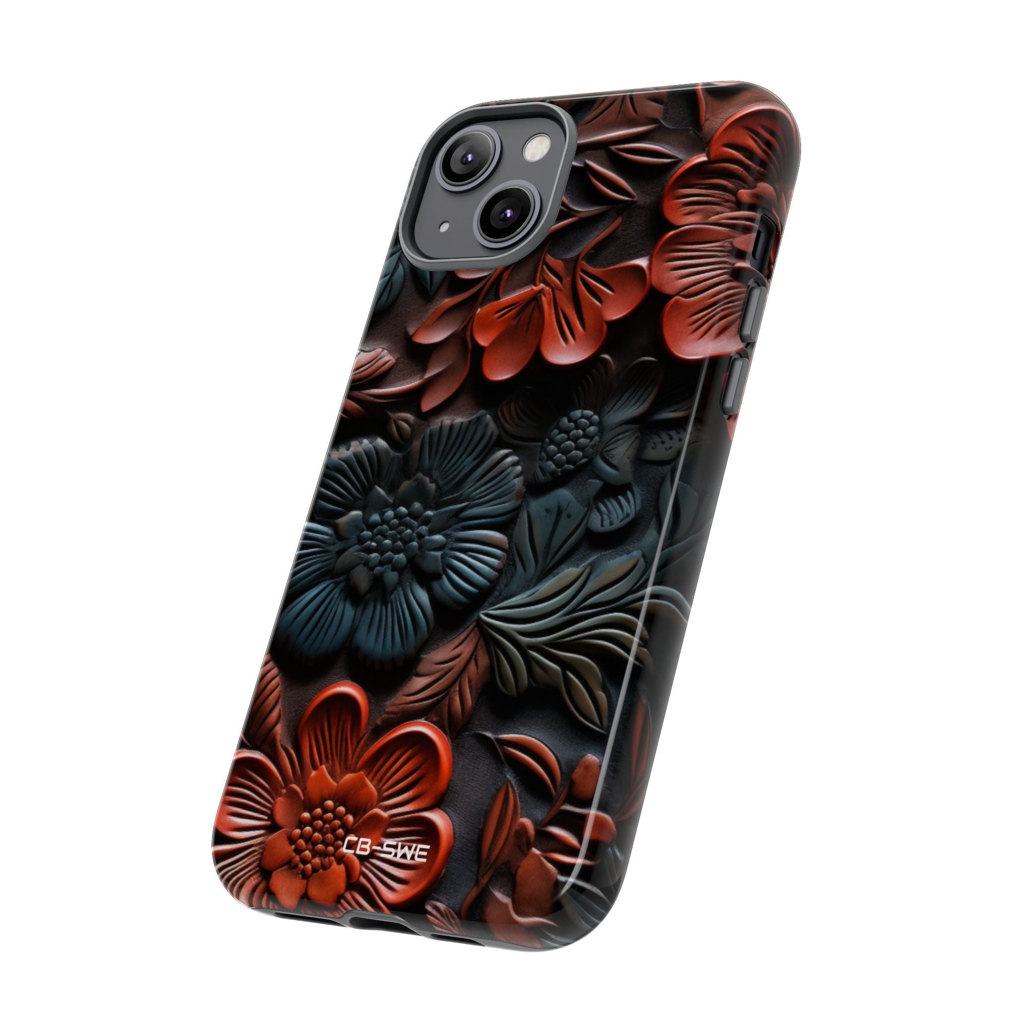 Sculpted Floral Elegance - iPhone Case