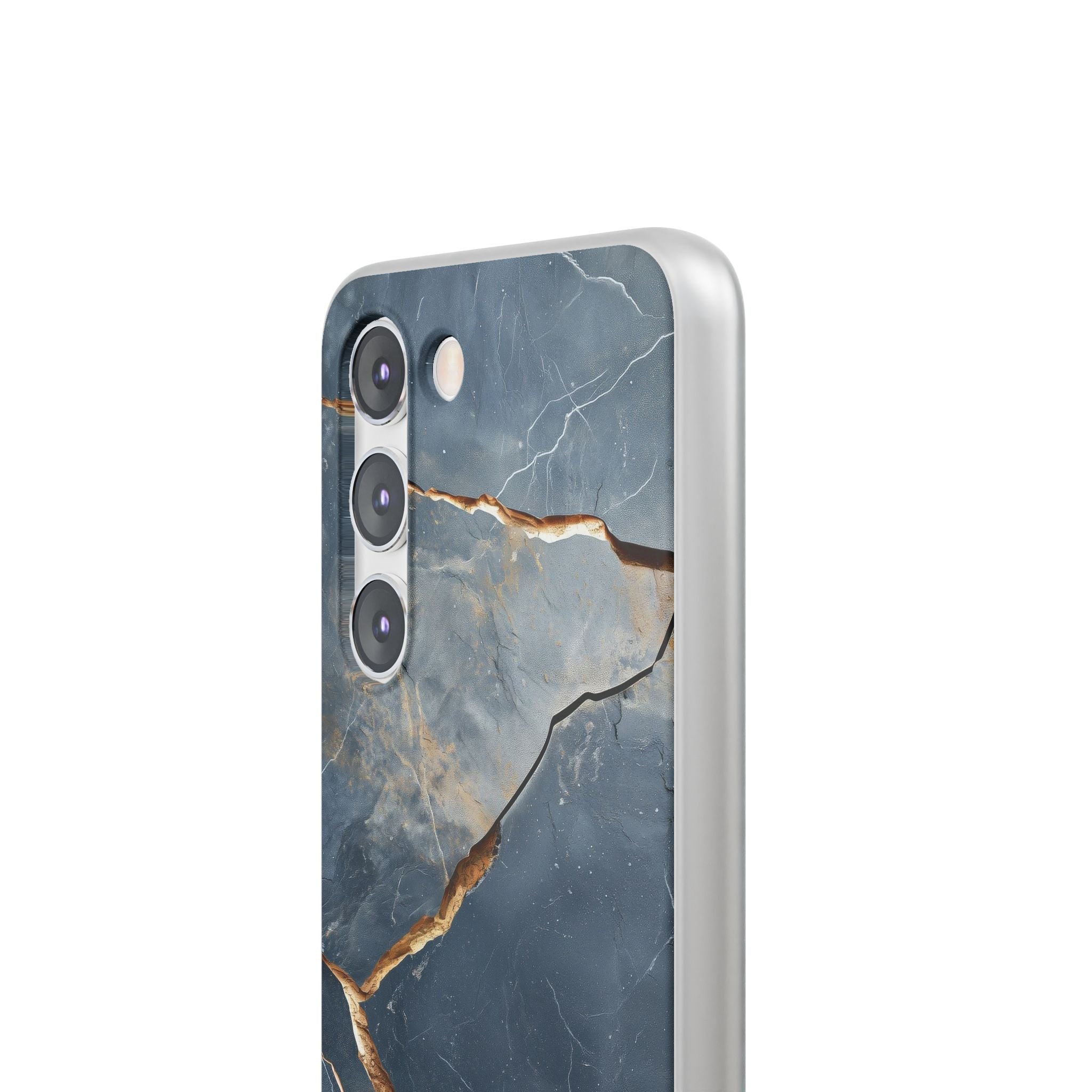 Jagged Vein Navy Samsung S23 Case - Soft