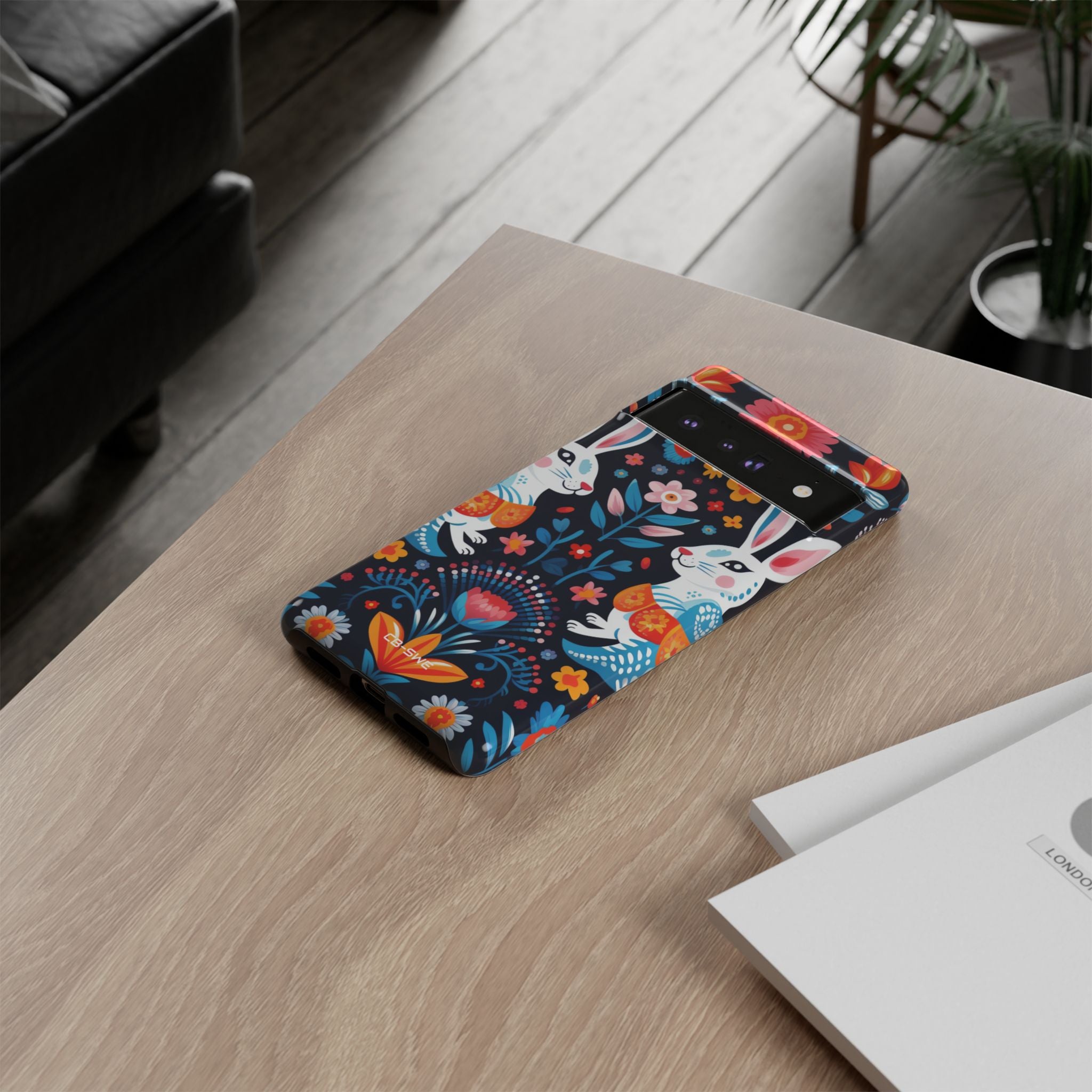 Bunnies Hop Flowers - Google Pixel Case