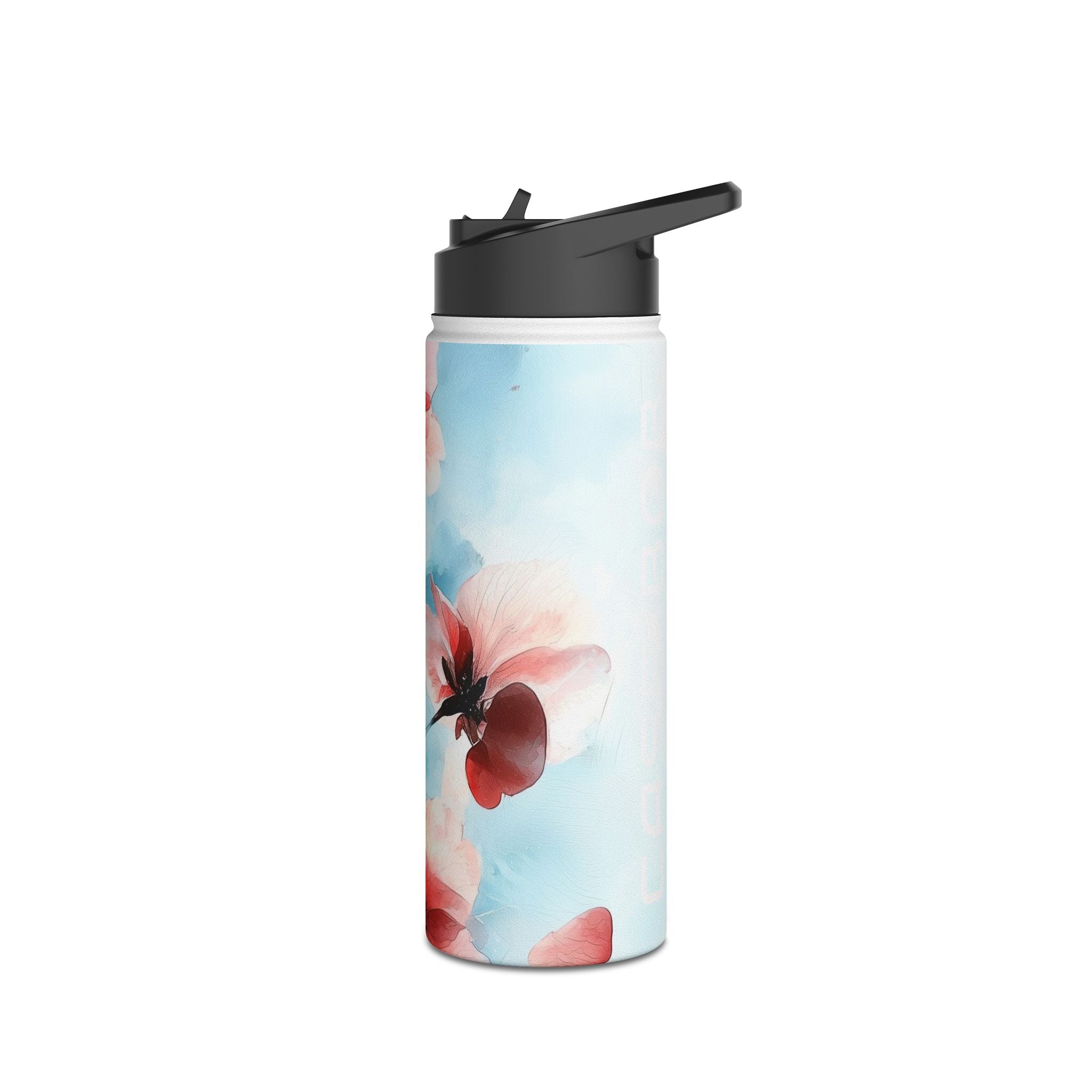 Pink Bloom Drift - Stainless Steel Water Bottle