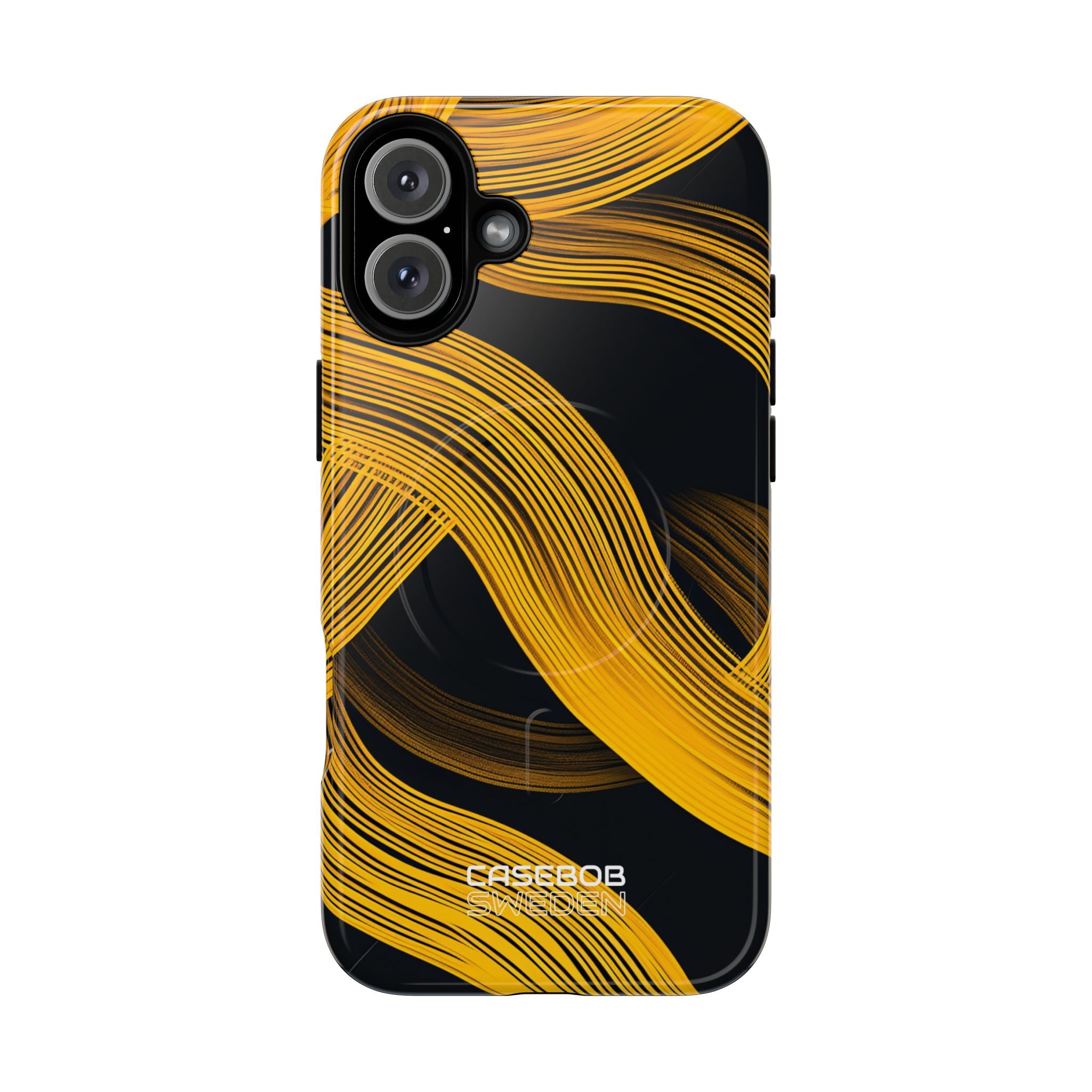 Yellow Flow Lines iPhone 16 - Tough+