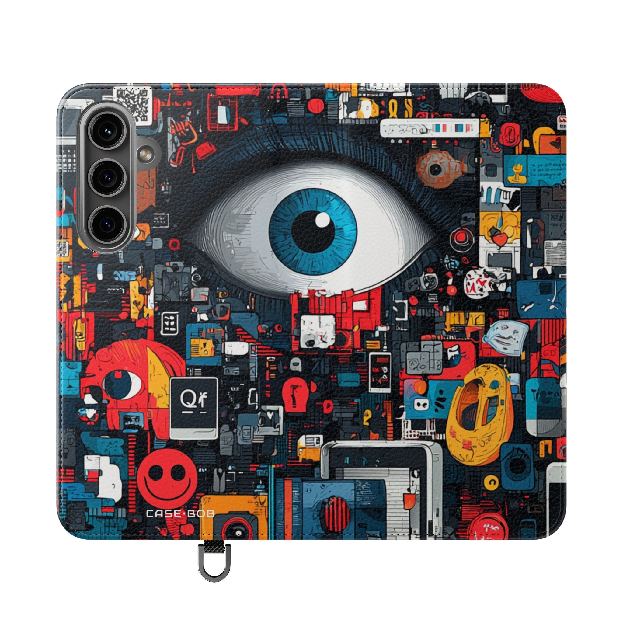 Blue Gaze Mosaic - Samsung S24 Plus Case - Wallet
