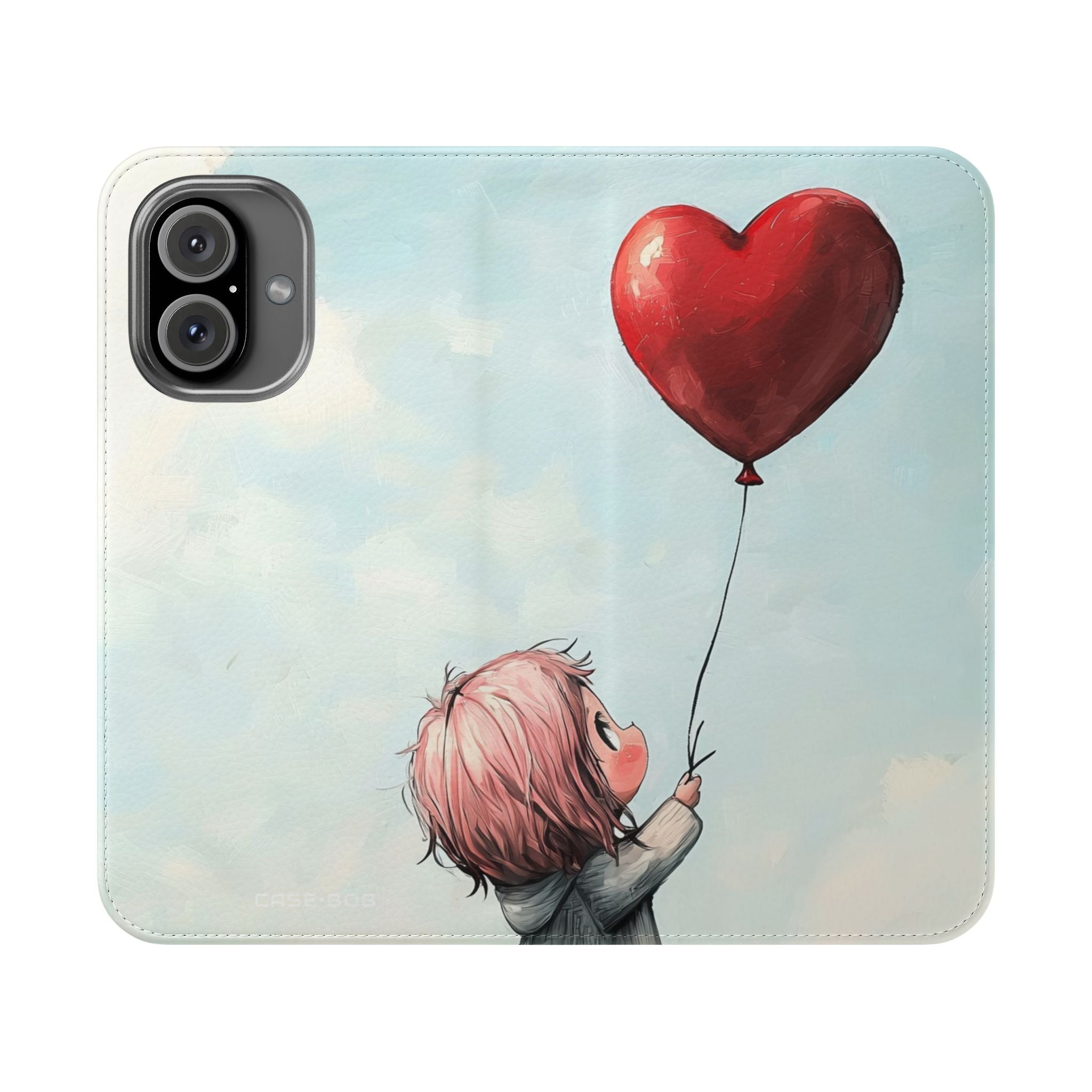 Heart Balloon Whimsy - iPhone 16 Case - Wallet