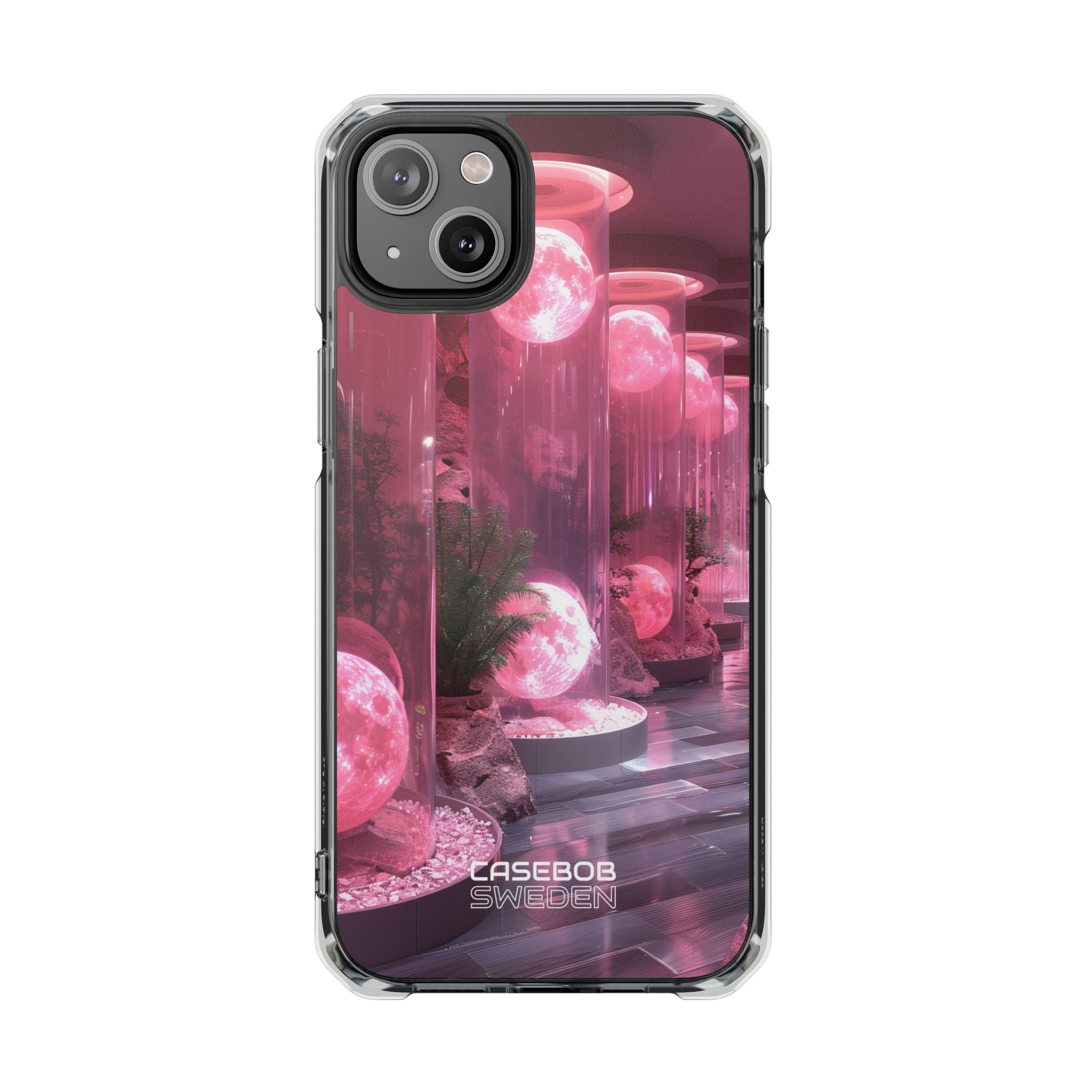 Futuristic Moon Garden iPhone 14 - Impact Clear+