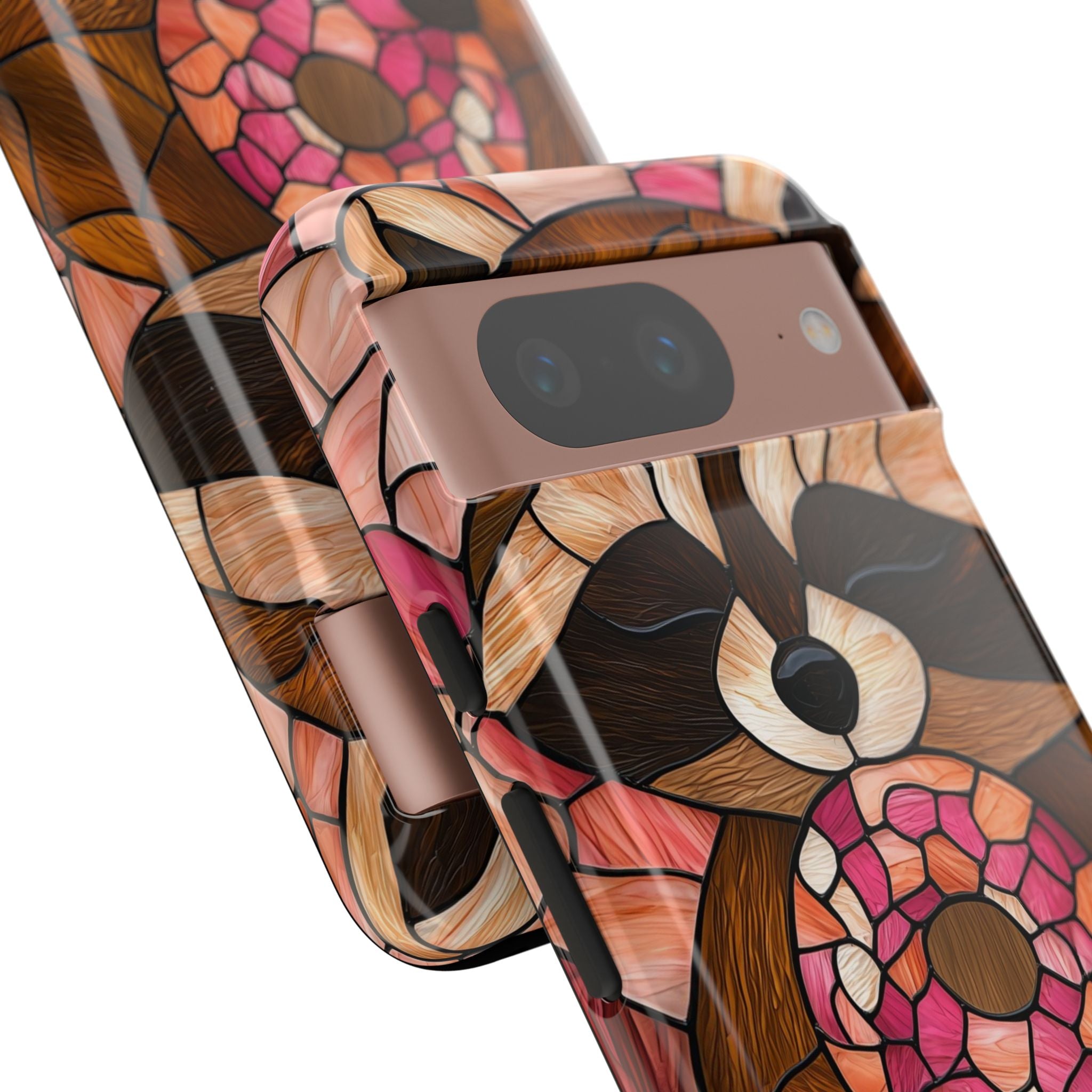 Raccoon Holds Donut - Google Pixel Case