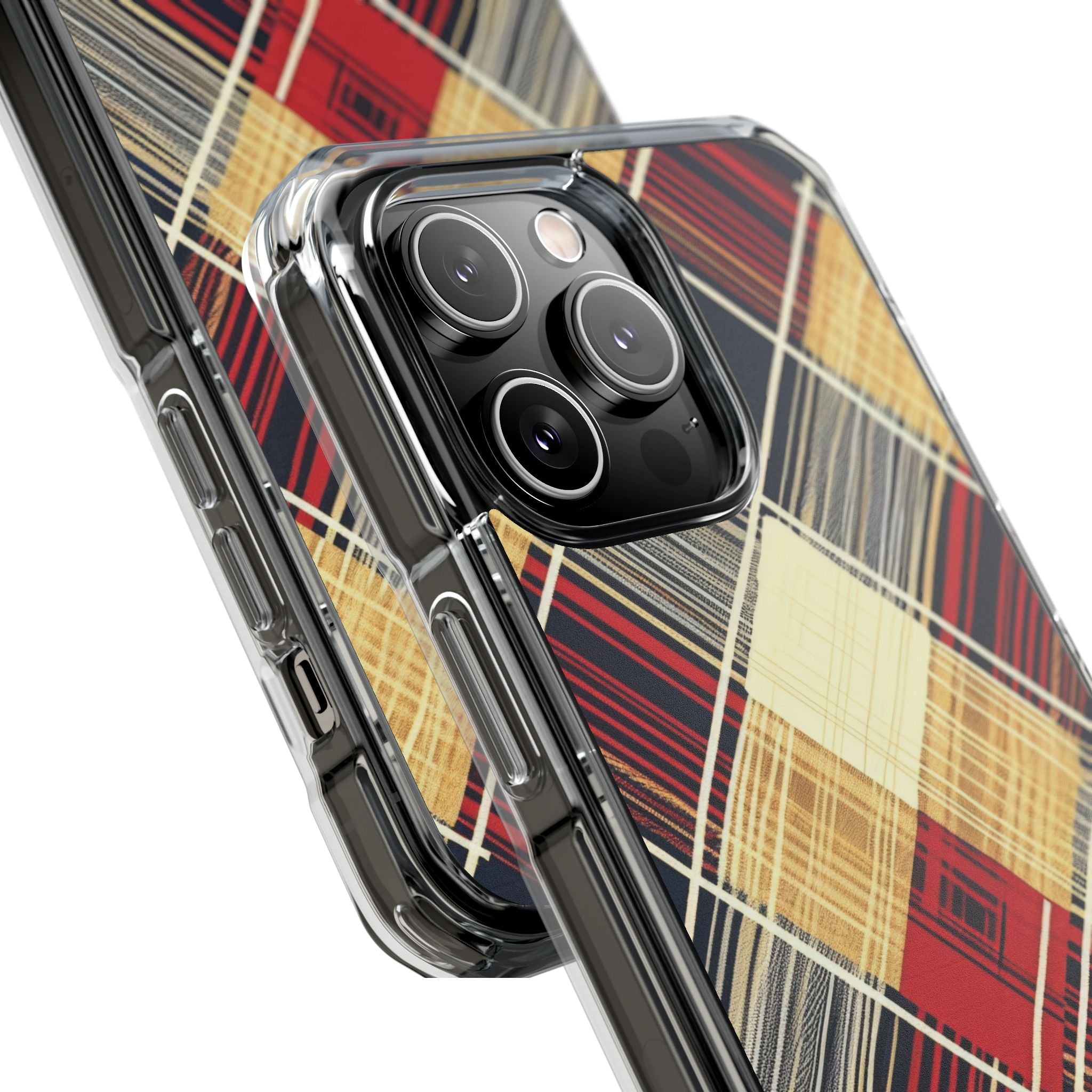 Plaid Diamond Tapestry iPhone 14 - Impact Clear+