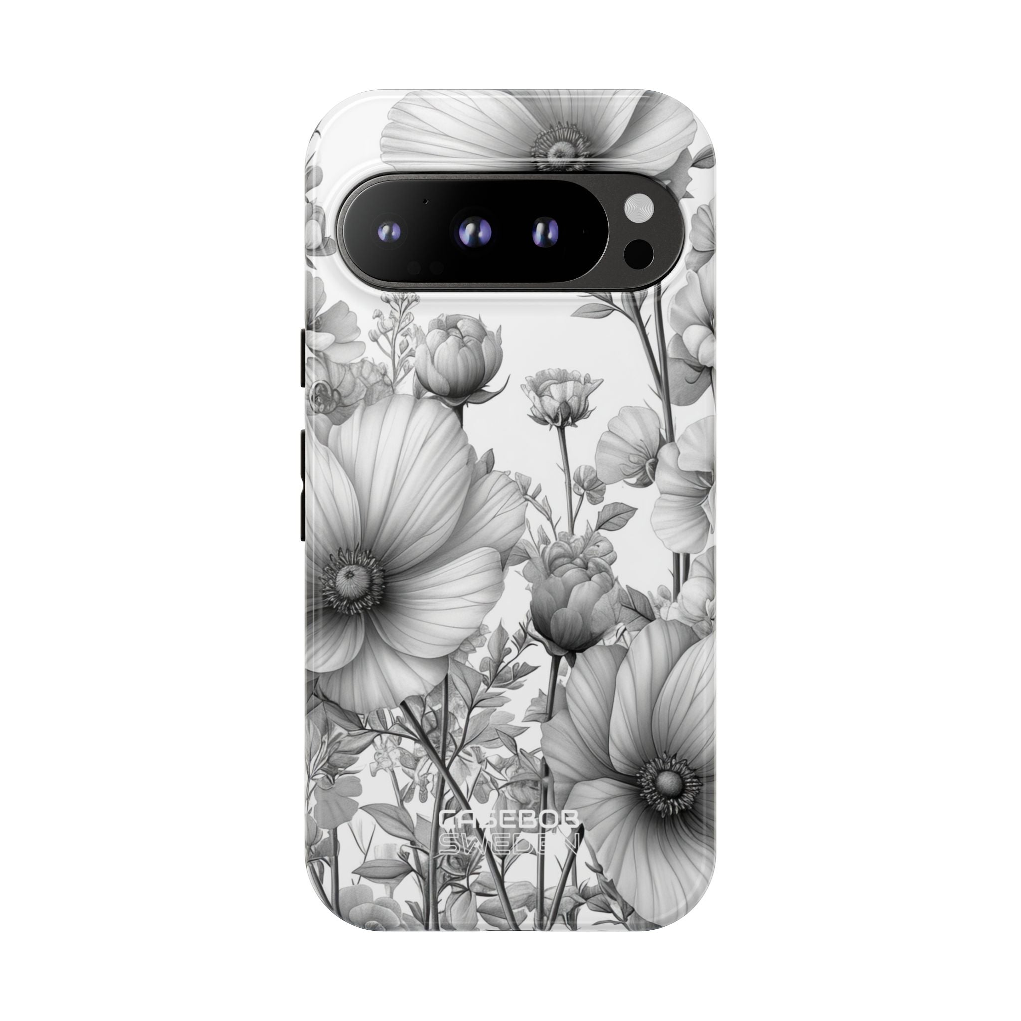 Vintage Floral Etching Google Pixel 9 - Tough