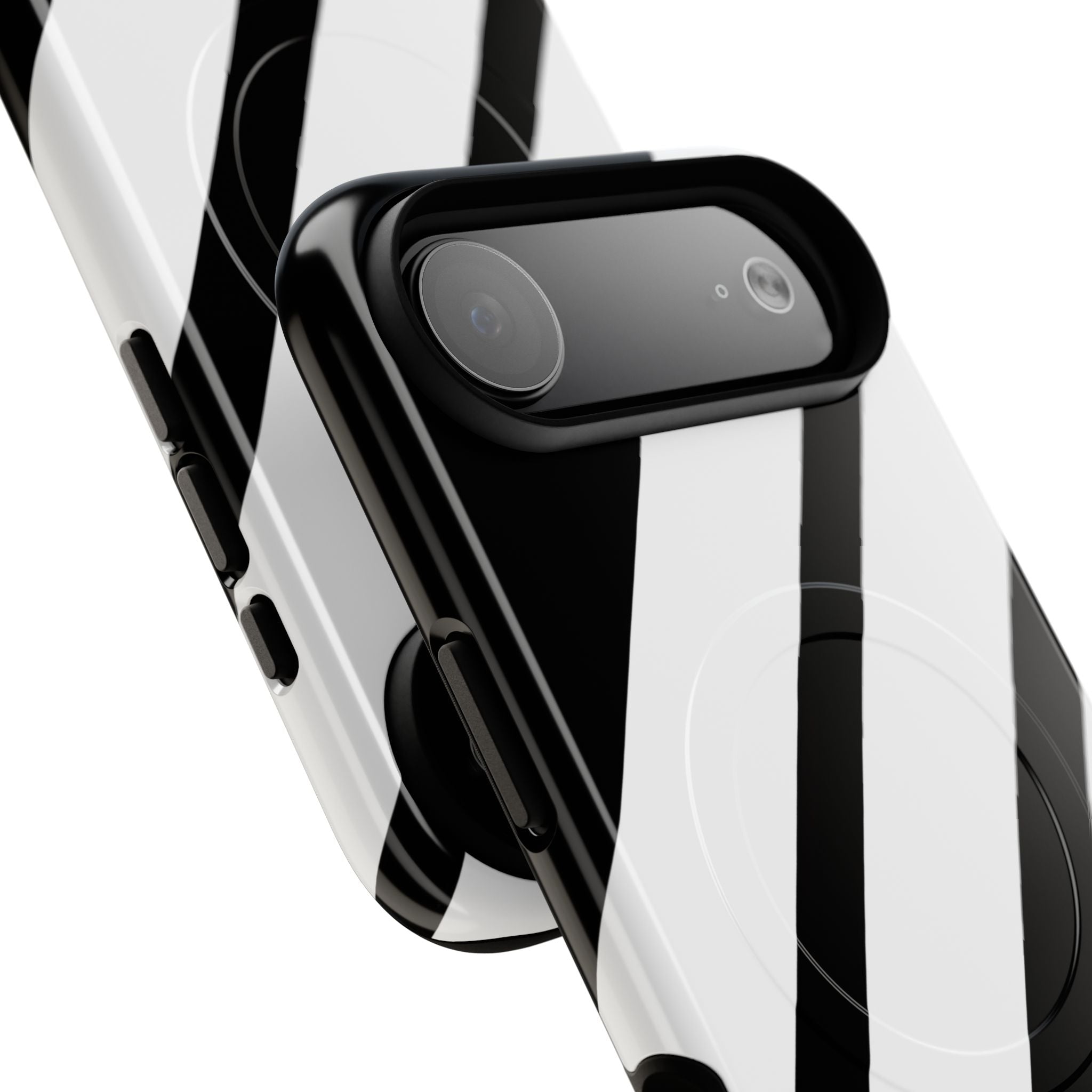 Diagonal Bands Noir iPhone 17 Air Case - Tough+