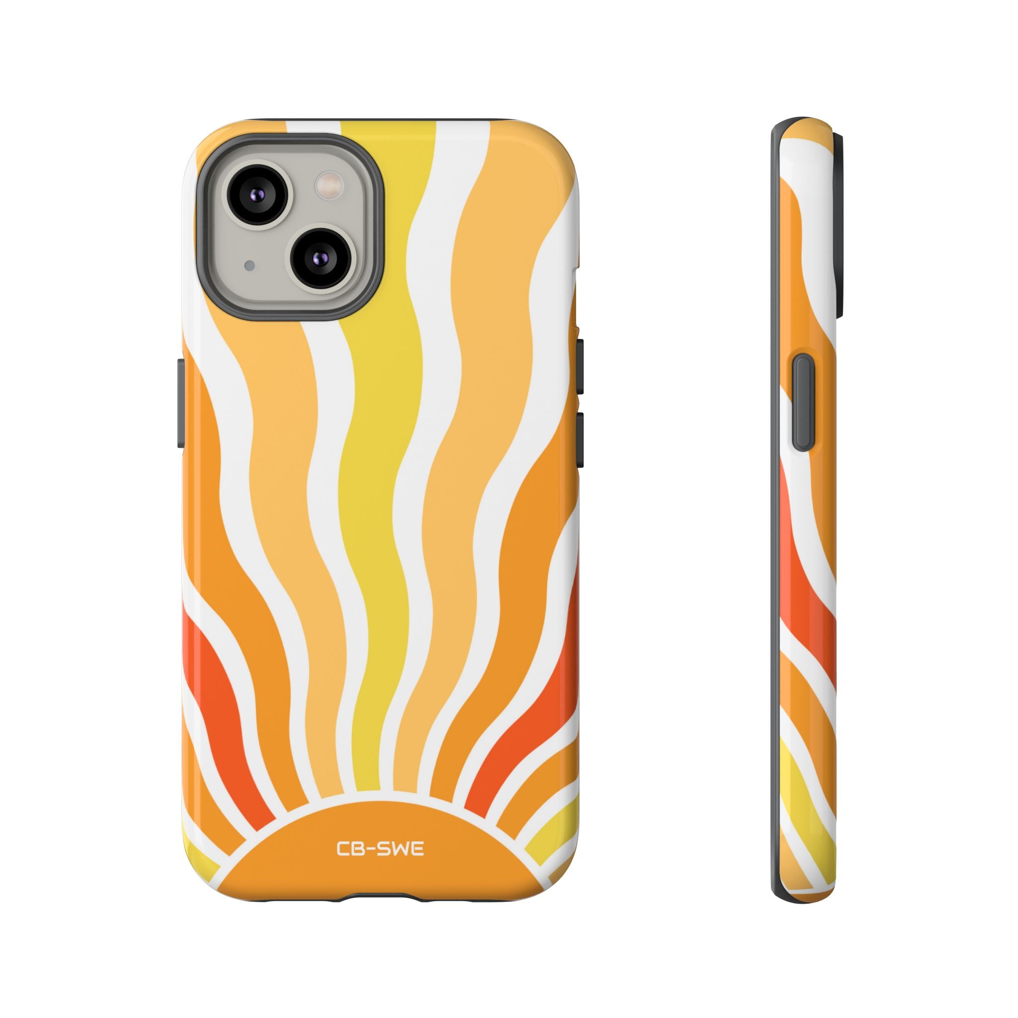 Retro Sunshine Waves - iPhone Case