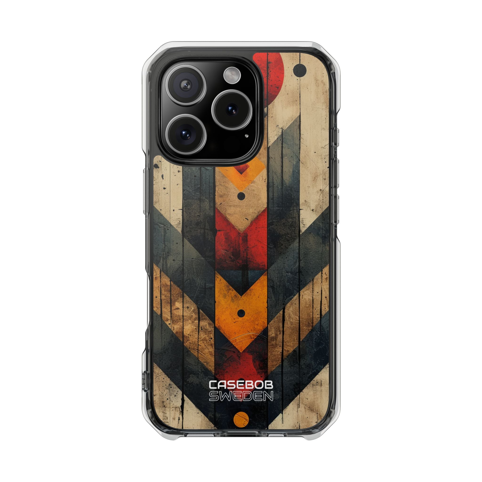 Geometric Fire Rise iPhone 16 - Impact Clear+