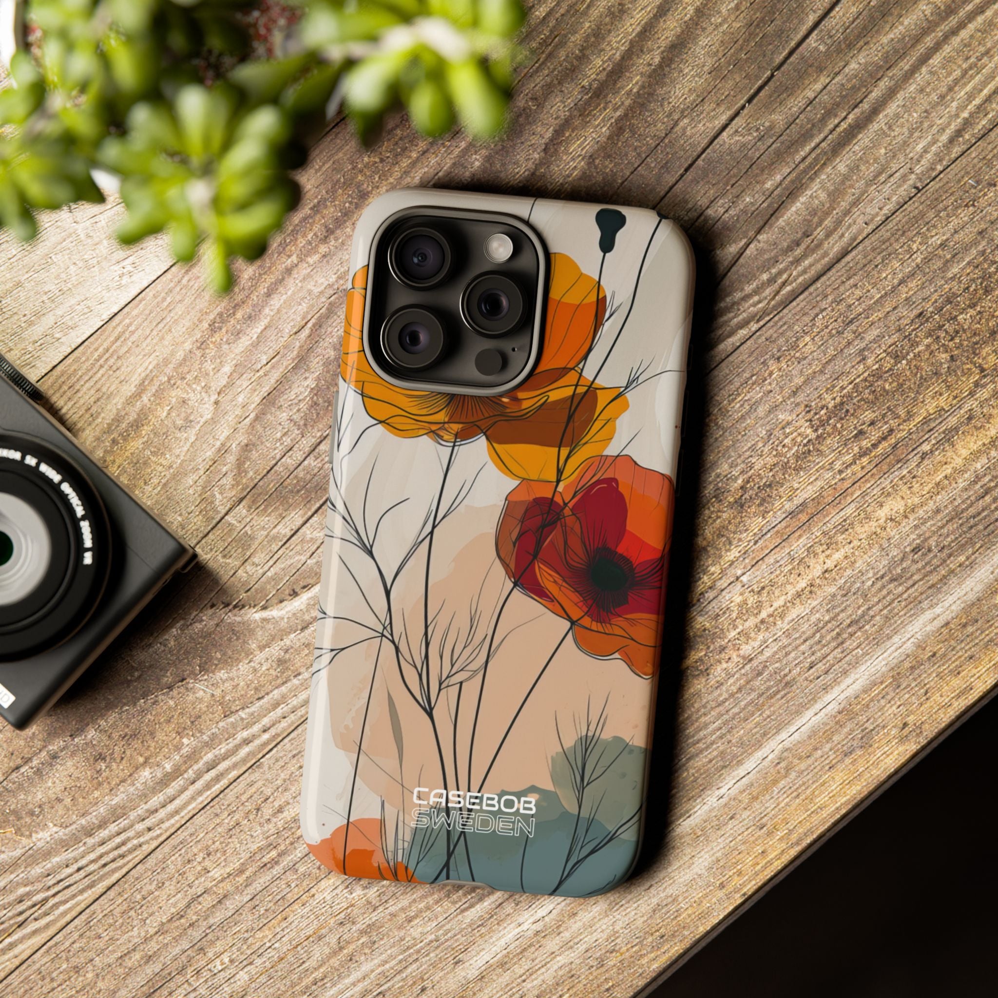 Golden Bloom Dance iPhone 15 - Resistente
