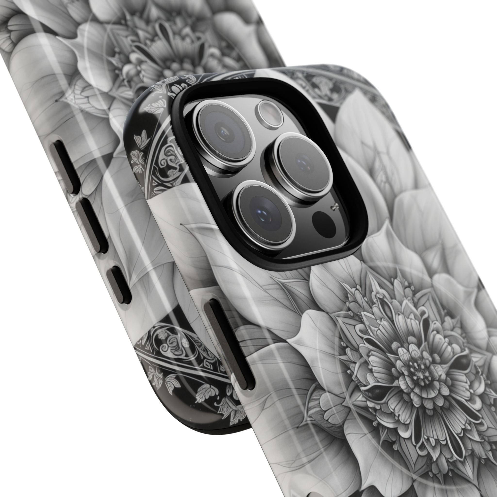 Cosmic Floral Mandala iPhone 16 - Tough+