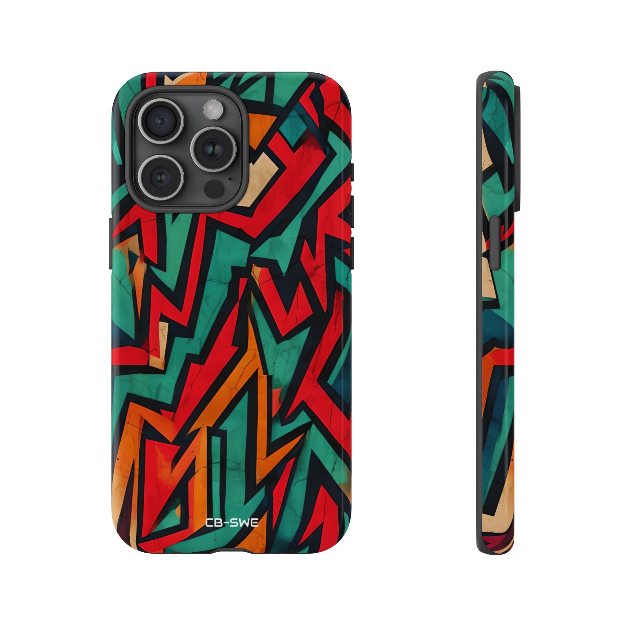 Vivid Geometry Dance - iPhone Case