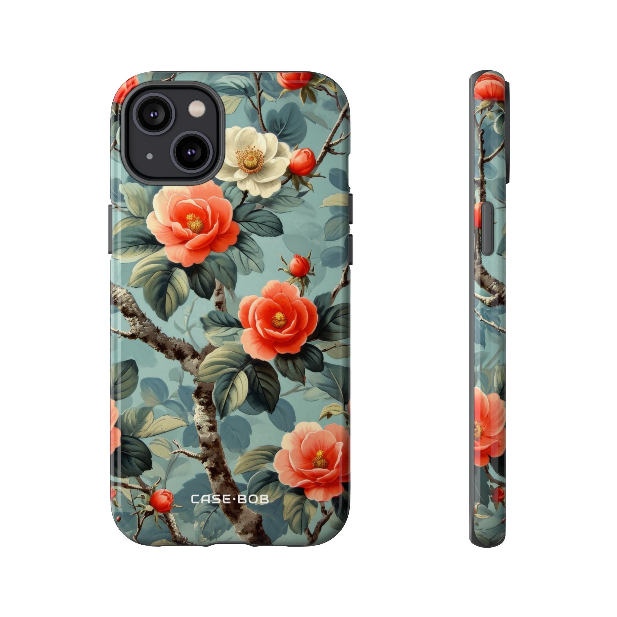Coral Bloom iPhone 14 Plus Case - Tough